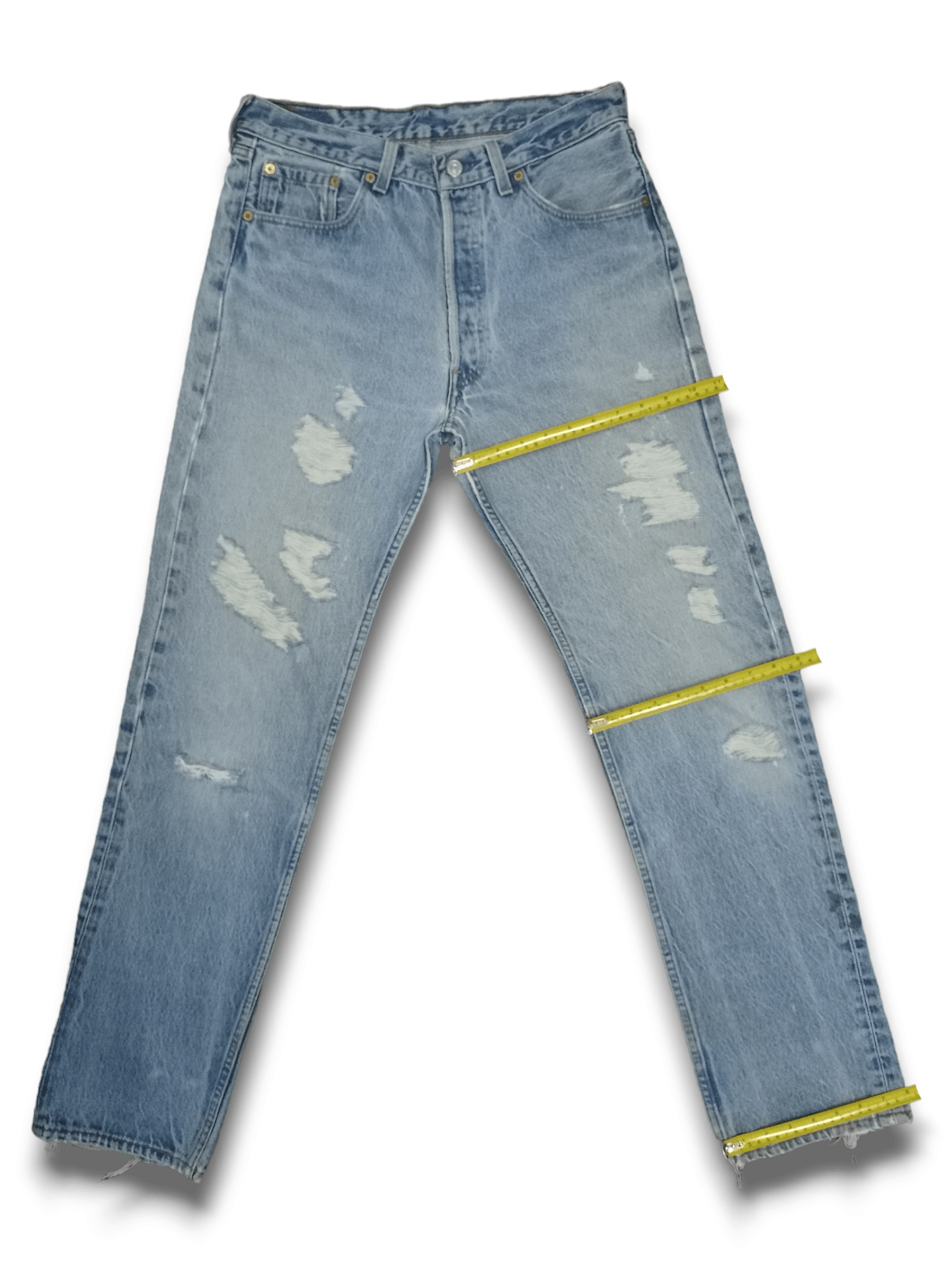 Levi's × Levi's Vintage Clothing Vintage 90s Levis 501 Stonewashed Distressed Loose Jeans Size US 30 / EU 46 - 12 Thumbnail
