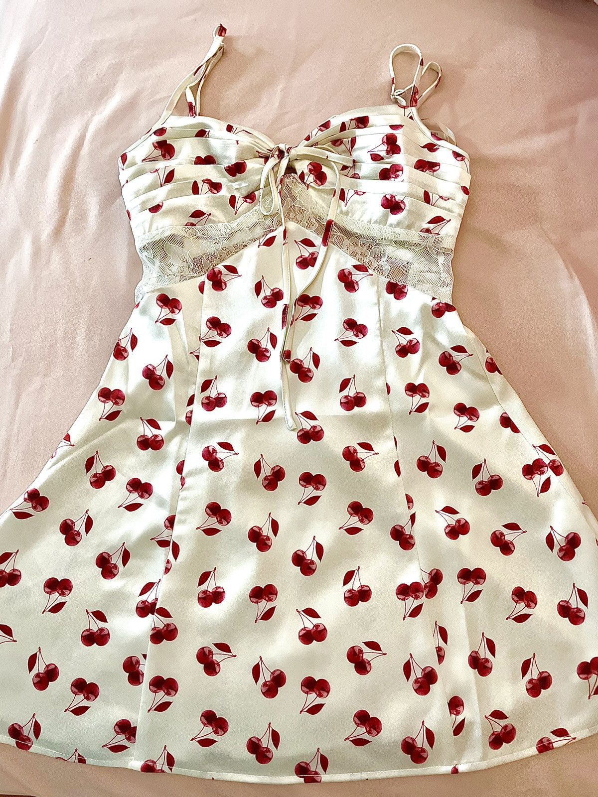 Vintage Chic Cherry Print Dress Size S / US 4 / IT 40 - 1 Thumbnail