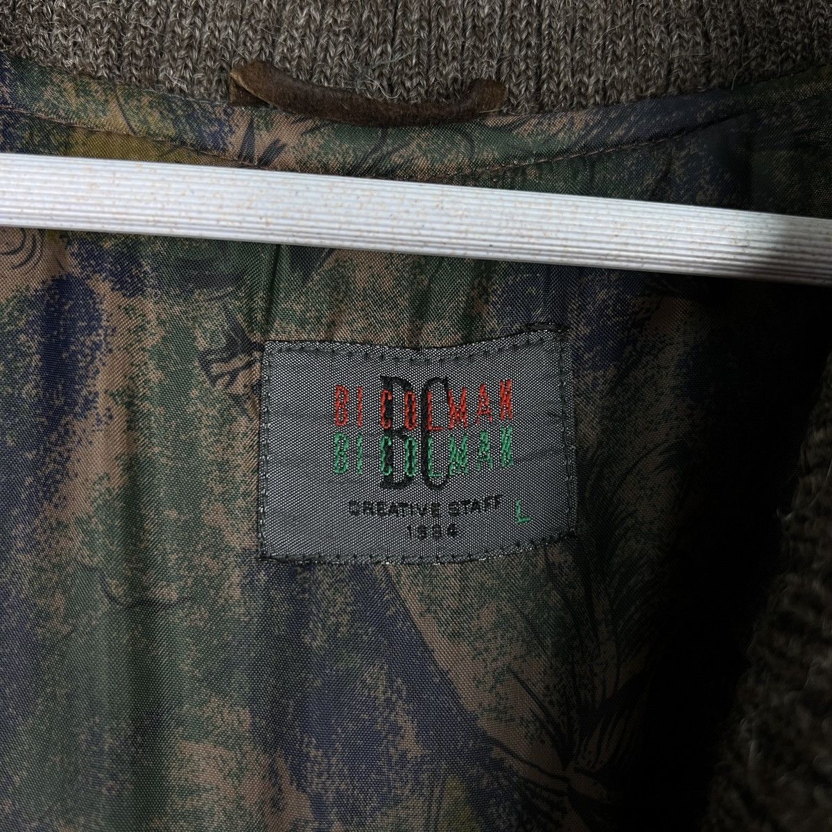 Japanese Brand 🔥 VINTAGE BI COLMAN PATCHWORK BOMBER JACKET Size US L / EU 52-54 / 3 - 16 Thumbnail