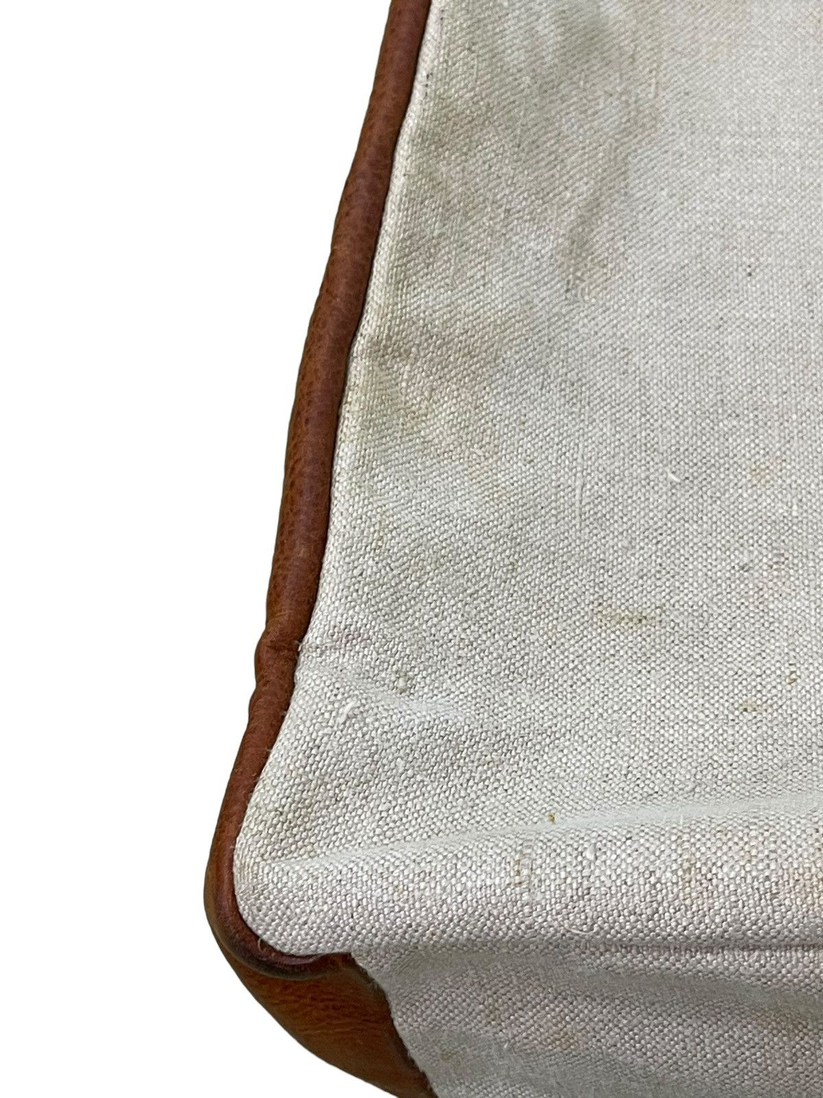Japanese Brand Tote Bag Beau Dessin Au Artisan Leather Cotton Canvas 1🟩 Size ONE SIZE - 6 Thumbnail