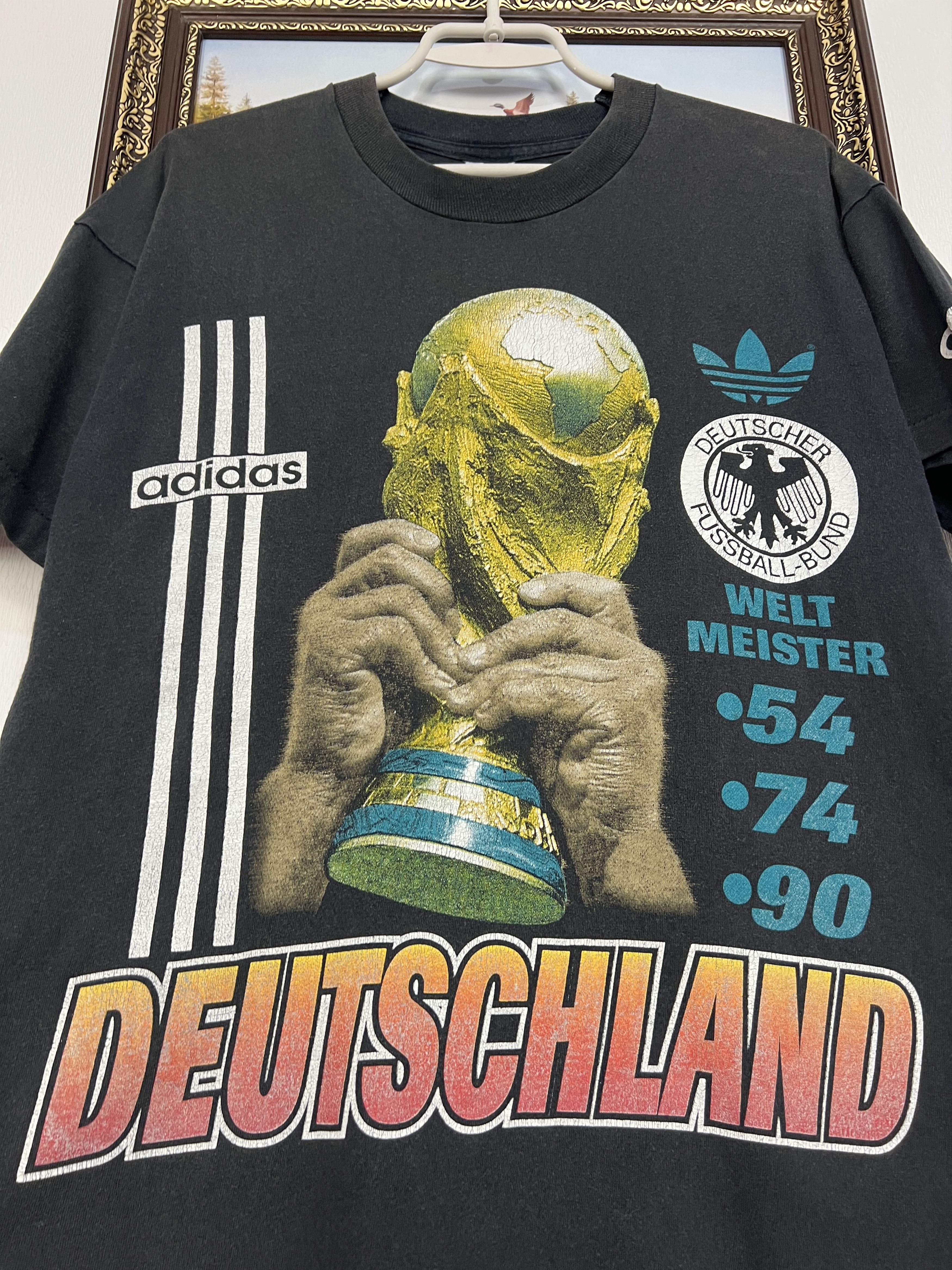 Adidas Vintage 90's Germany World Cup Winners Shirt Trikot Jersey Size US S / EU 44-46 / 1 - 3 Thumbnail