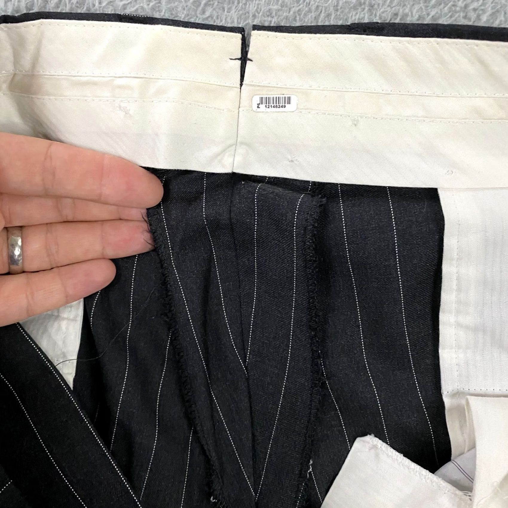 Suitsupply Suitsupply Pants Mens 48 Gray Washington Intl Suit 48L Slim 38x31 Pin Stripe Wool Size 38R - 6 Thumbnail