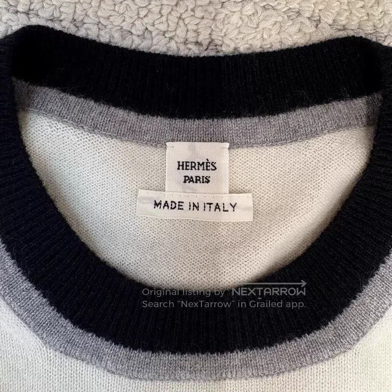 Hermes Hermes Short Sleeve Round Neck Cashmere Sweater Size XS / US 0-2 / IT 36-38 - 5 Thumbnail