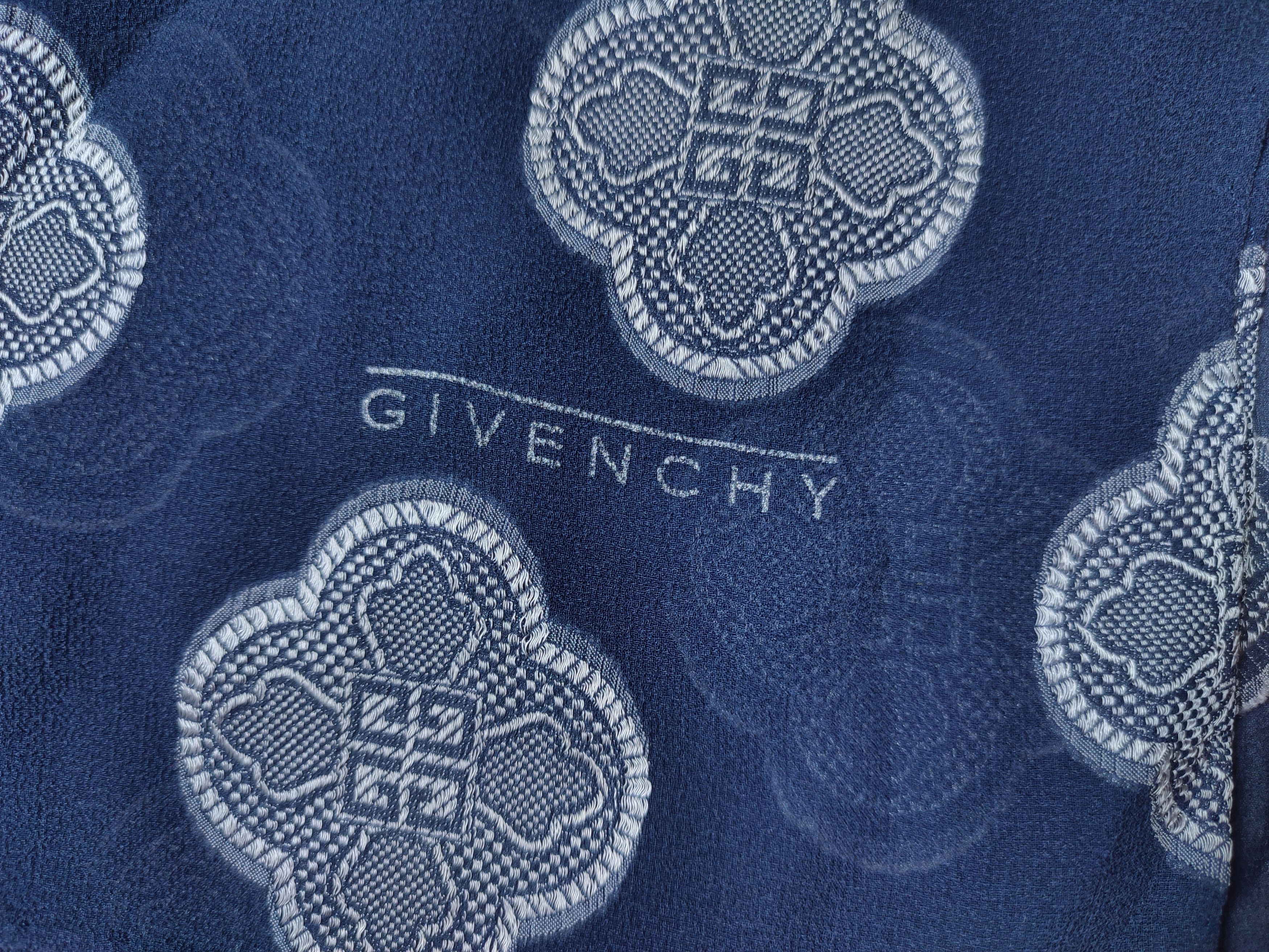 Givenchy Givenchy Logo 4G Monogram Silk Scarf Size ONE SIZE - 12 Thumbnail