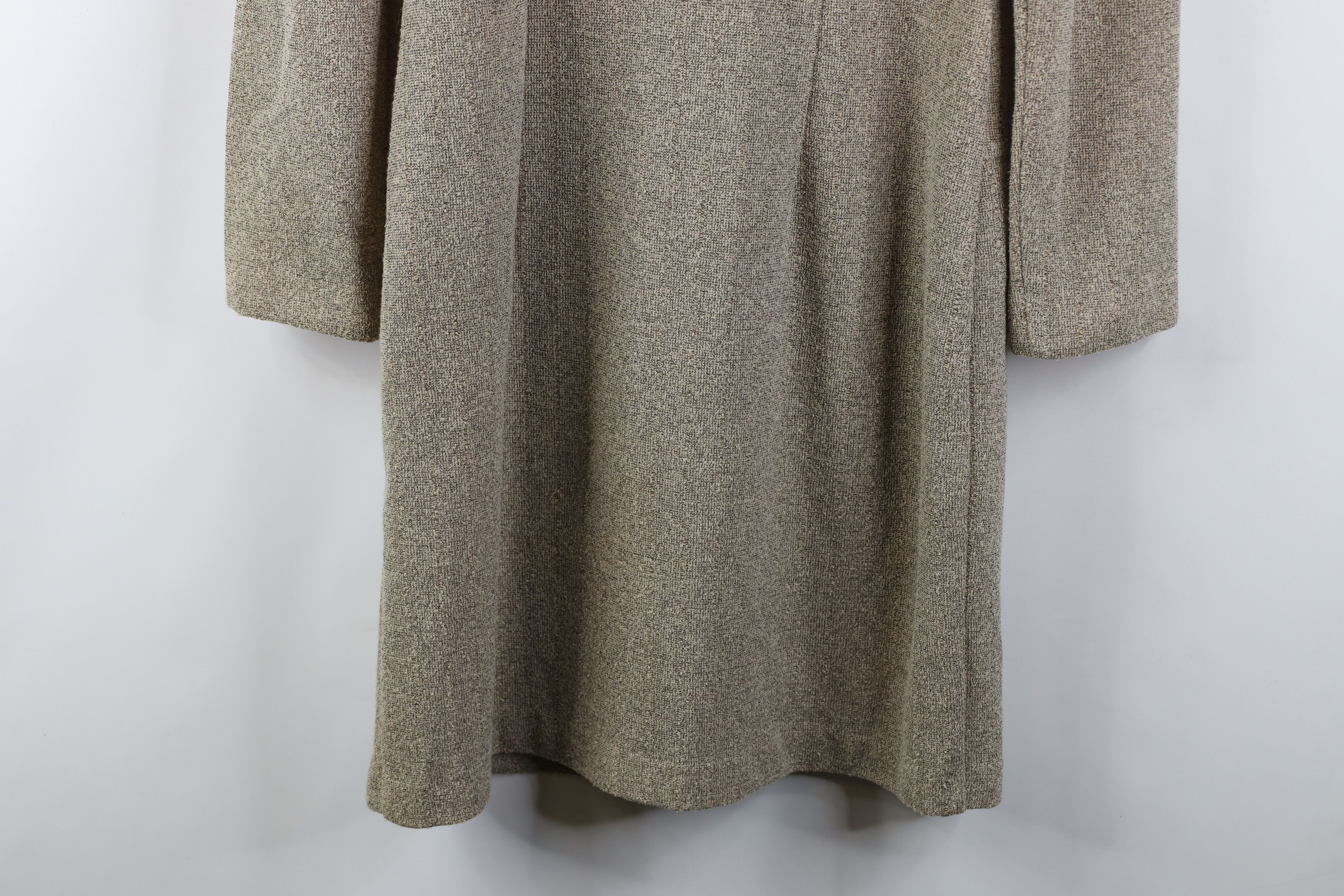 Vintage Vintage 90s Cache Cotton Blend Knit Button Jacket Coat Beige Size M / US 6-8 / IT 42-44 - 15 Thumbnail