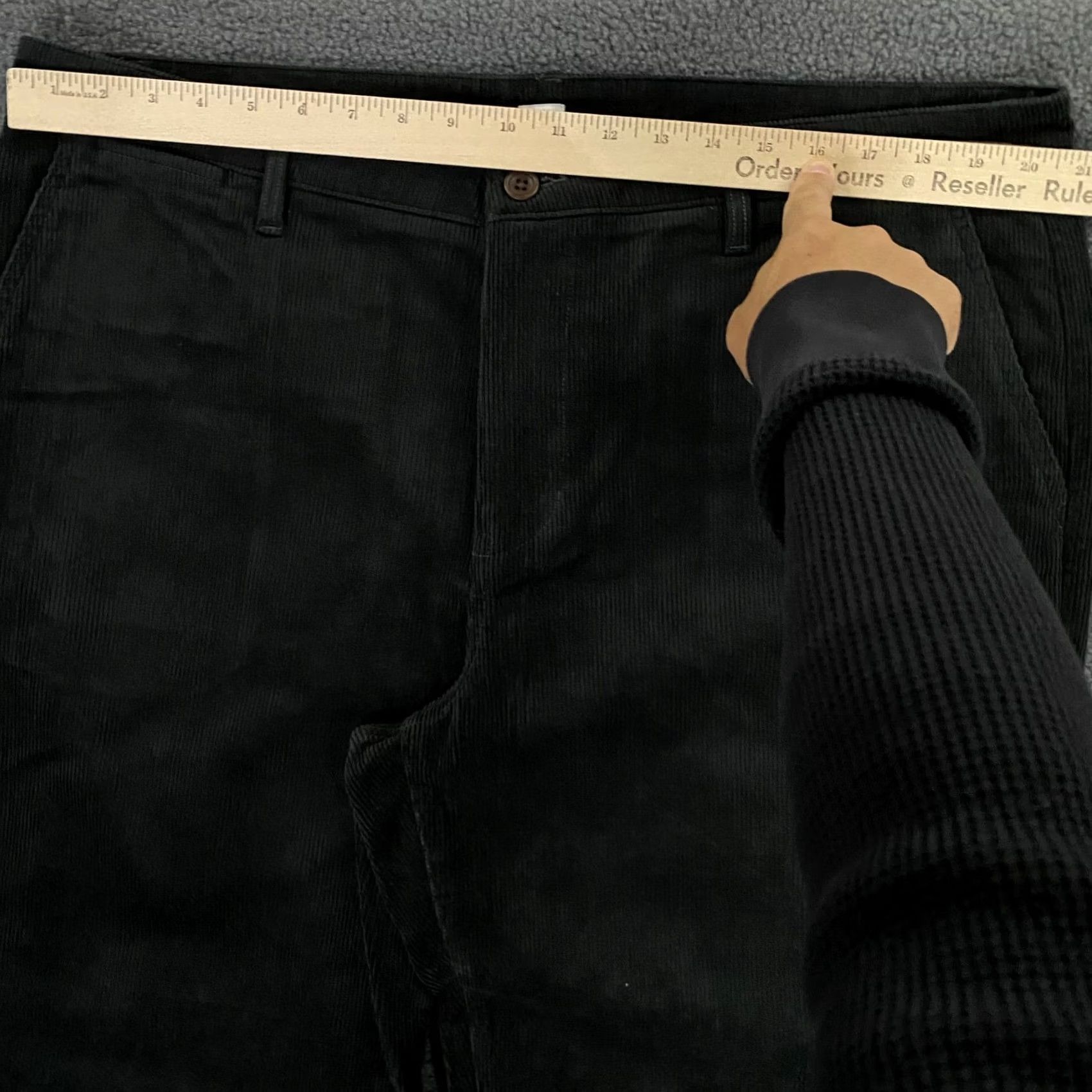 Katin Corey Corduroy Pants Mens 40x32 Slim Straight Chino Black New, Men's — image 6 of 6