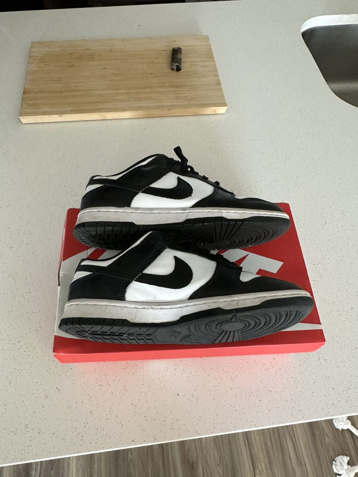 Nike Nike Dunk Low Retro White Black Panda Size US 7.5 / EU 40-41 - 3 Thumbnail