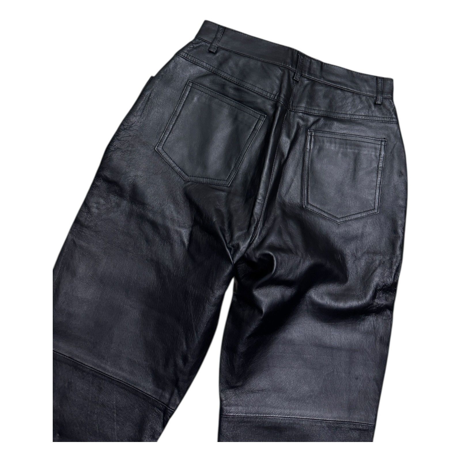 Vintage FORENZA GENUINE LEATHER Designer Vintage Pants Womens Small Size 27" / US 4 / IT 40 - 3 Thumbnail