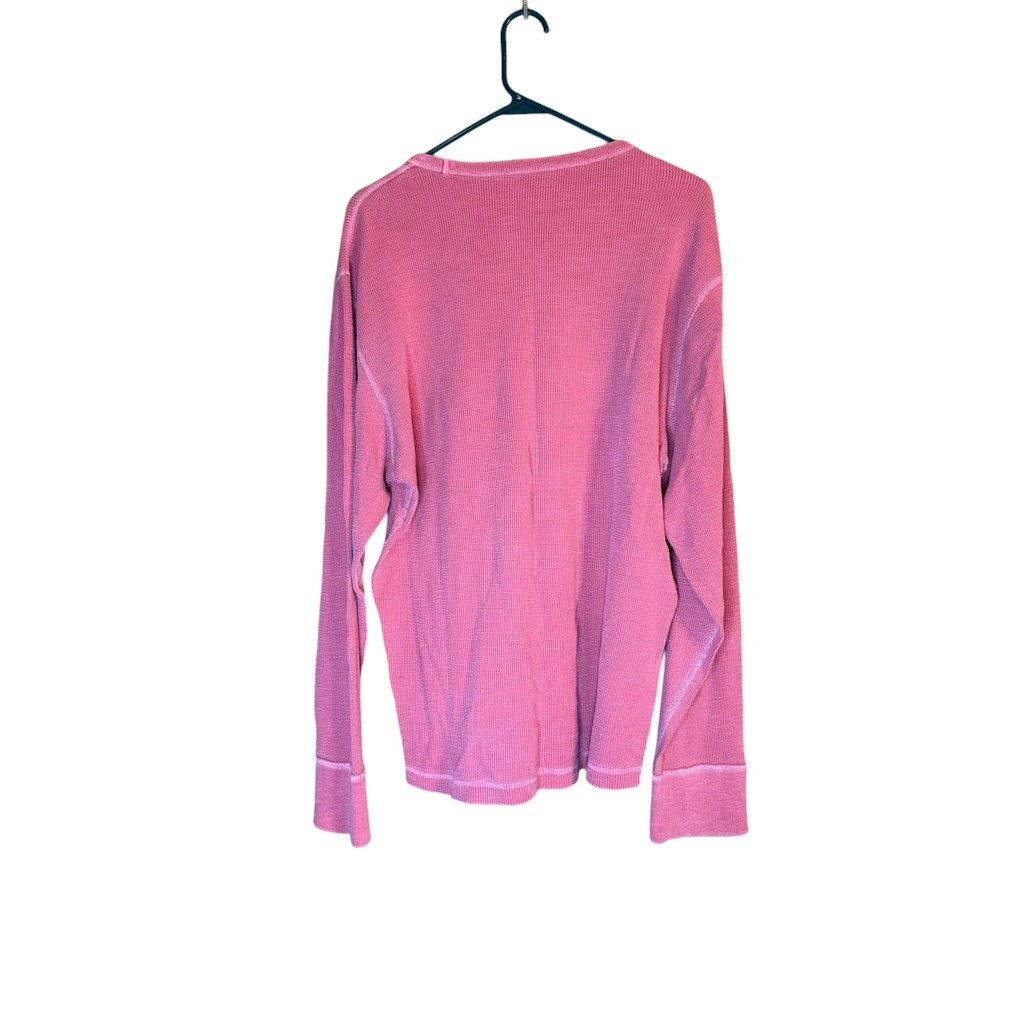 American Eagle Outfitters American Eagle Fit Mens Red Waffle Long Sleeve Shirt Size XL Size US XL / EU 56 / 4 - 2 Thumbnail