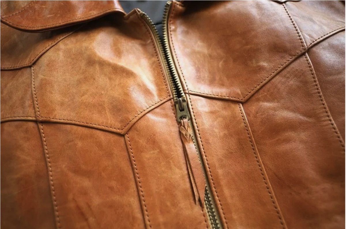 Y'2 Leather 70s-style East West leather jacket from Y'2 Leather Size US M / EU 48-50 / 2 - 9 Thumbnail