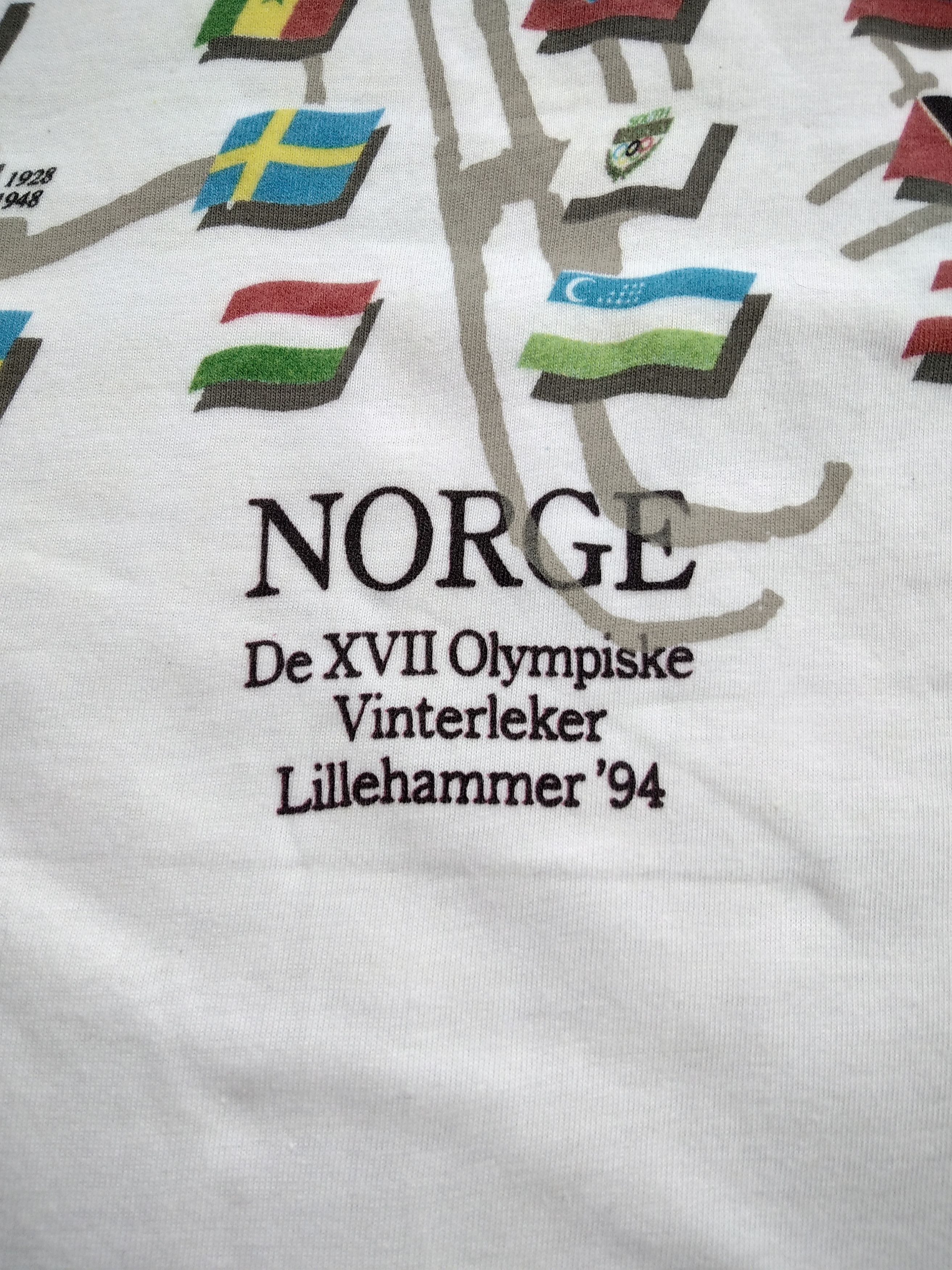 USA Olympics × Vintage VTG Lillehammer '94 Norge De XVII Olympiske Vinterleker Size US L / EU 52-54 / 3 - 2 Thumbnail