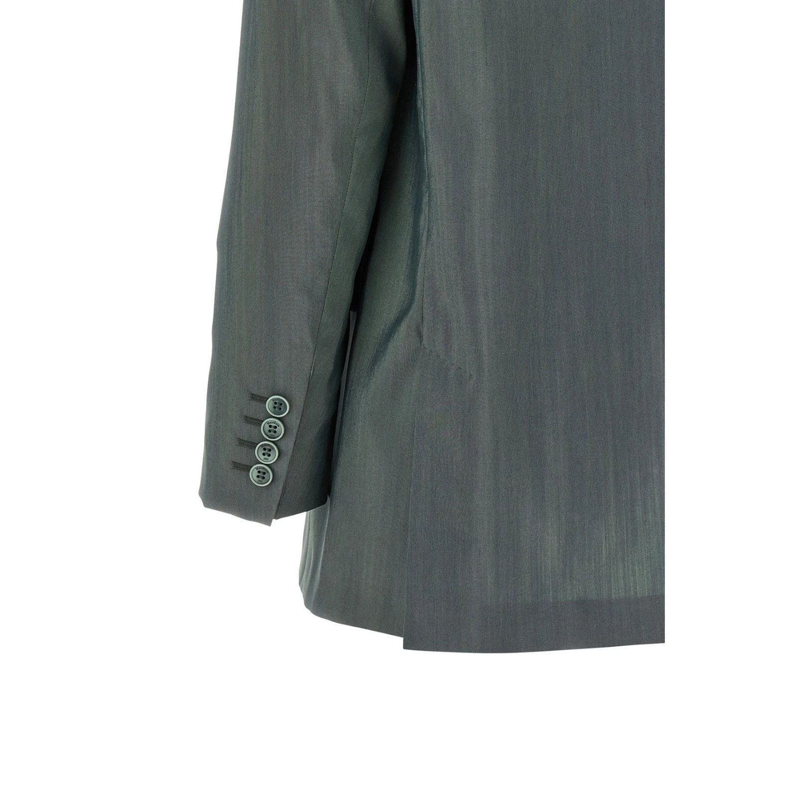 Max Mara MAX MARA MxmAlbata Gray Blazer New & Authentic (Women's size Size L / US 10 / IT 46 - 4 Thumbnail