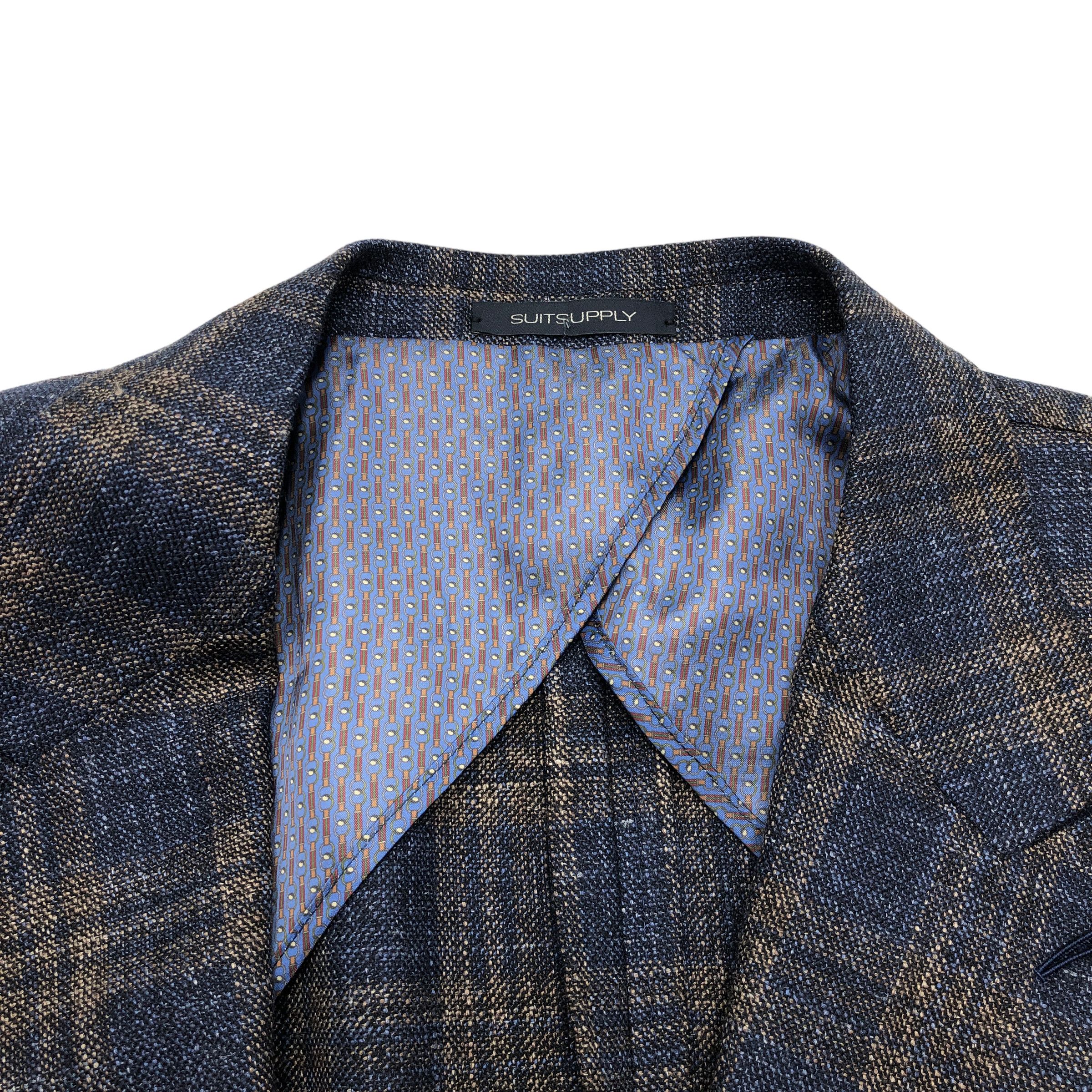 Suitsupply La Spalla Wool Silk Linen Blazer Size EU:30; UK:50; US:50S Size 50S - 5 Thumbnail