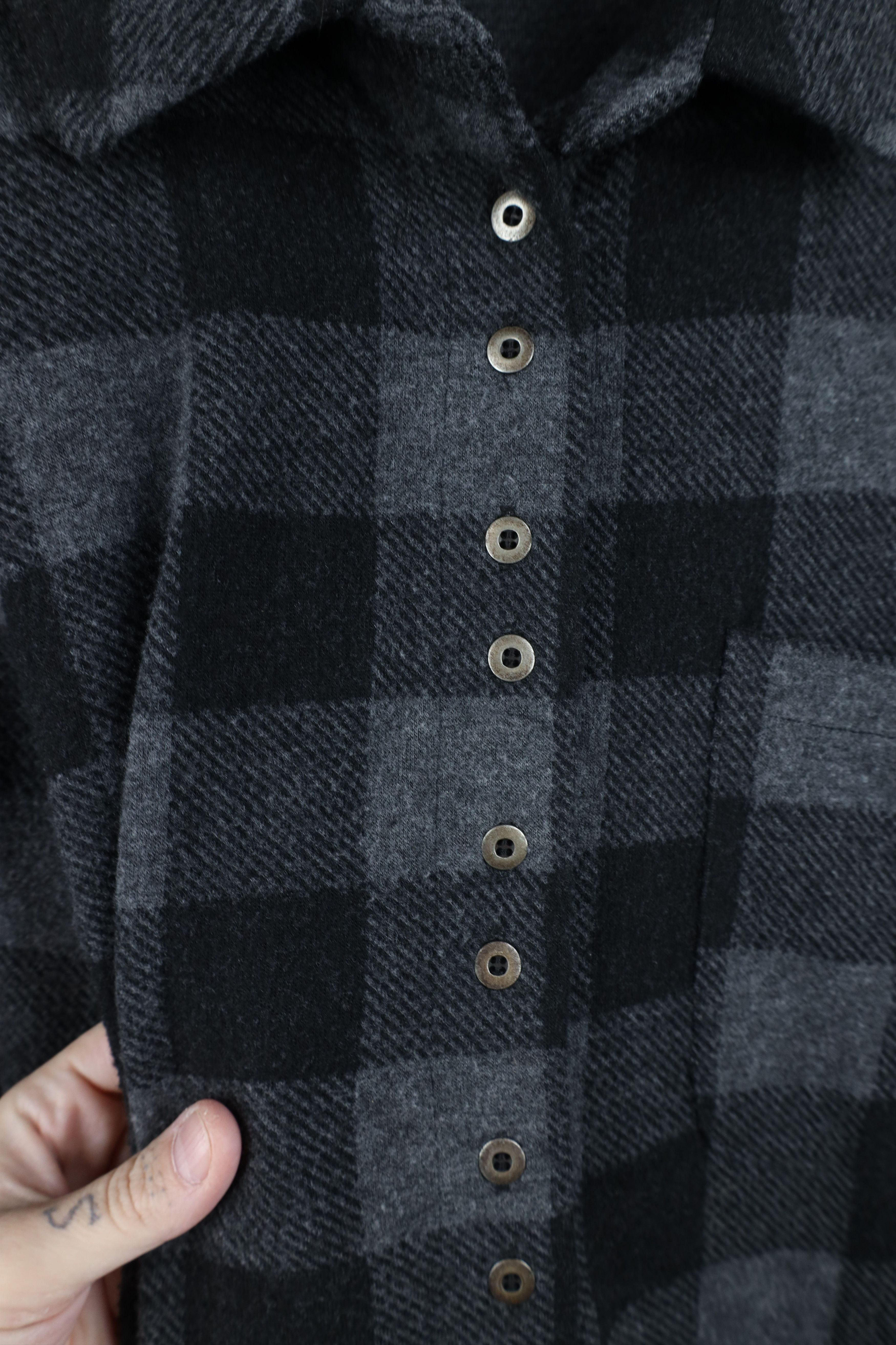 Soft Surroundings Soft Surroundings Collared Fleece Henley Tunic Sweater Plaid Size 3XL / US 20-22 - 6 Thumbnail