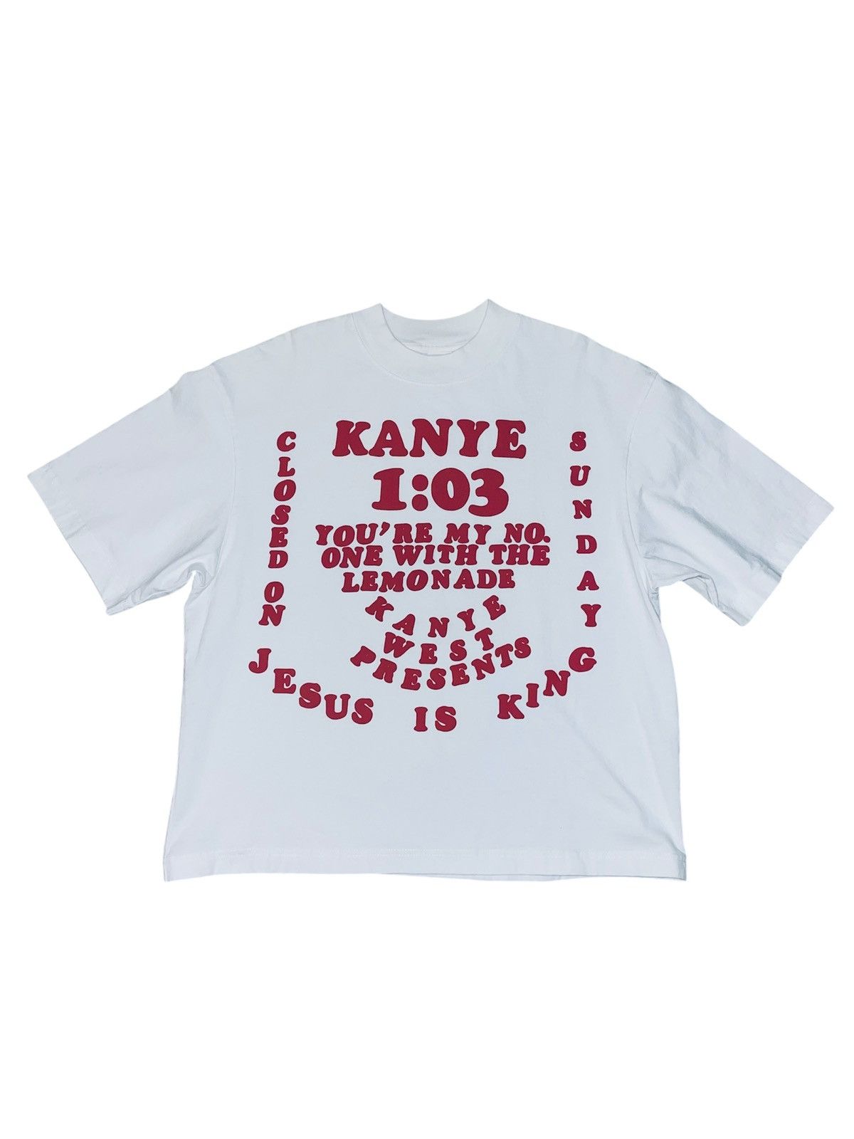 Cactus Plant Flea Market × Kanye West Kanye West x CPFM Jesus Is King "Closed On Sunday" Tee Size US L / EU 52-54 / 3 - 1 Thumbnail