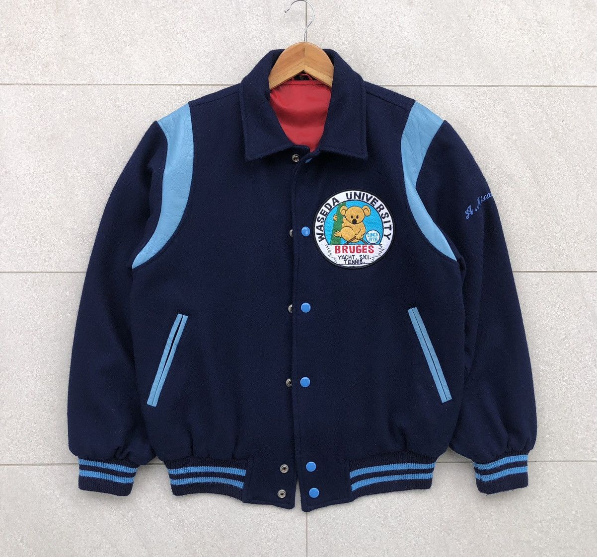 Vintage Vintage Baseball Varsity Jacket By Village Stone Size US M / EU 48-50 / 2 - 4 Thumbnail