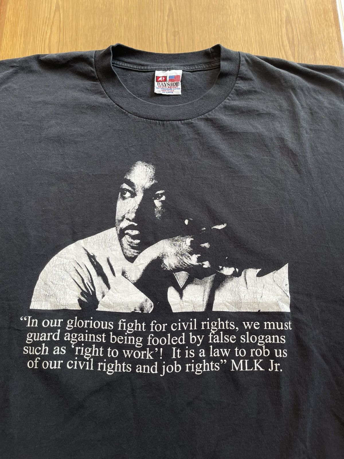 Vintage Vintage Martin Luther King Bayside T shirt Size US XXL / EU 58 / 5 - 4 Thumbnail