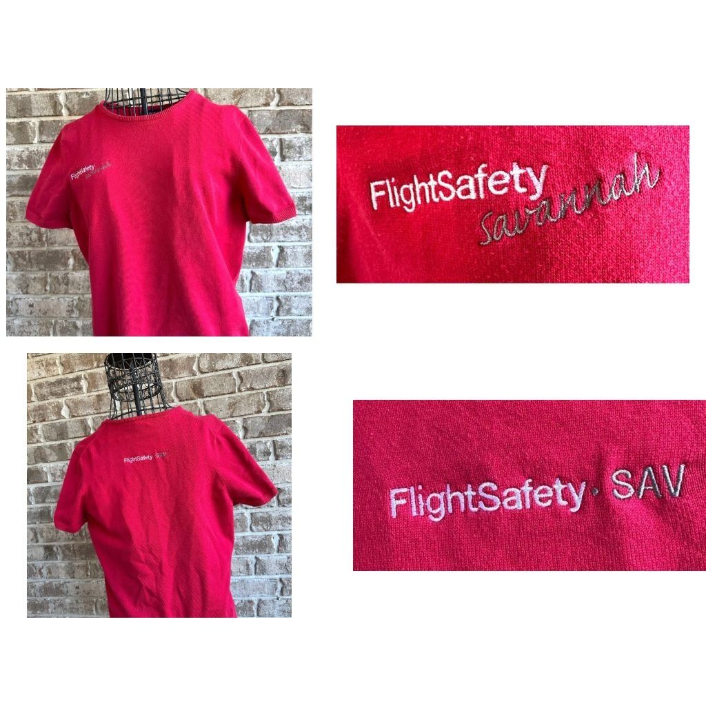 Lands' End × Vintage Vintage Flight Safety Savannah Ladies Sweater Szmall Lands Size S / US 4 / IT 40 - 4 Thumbnail