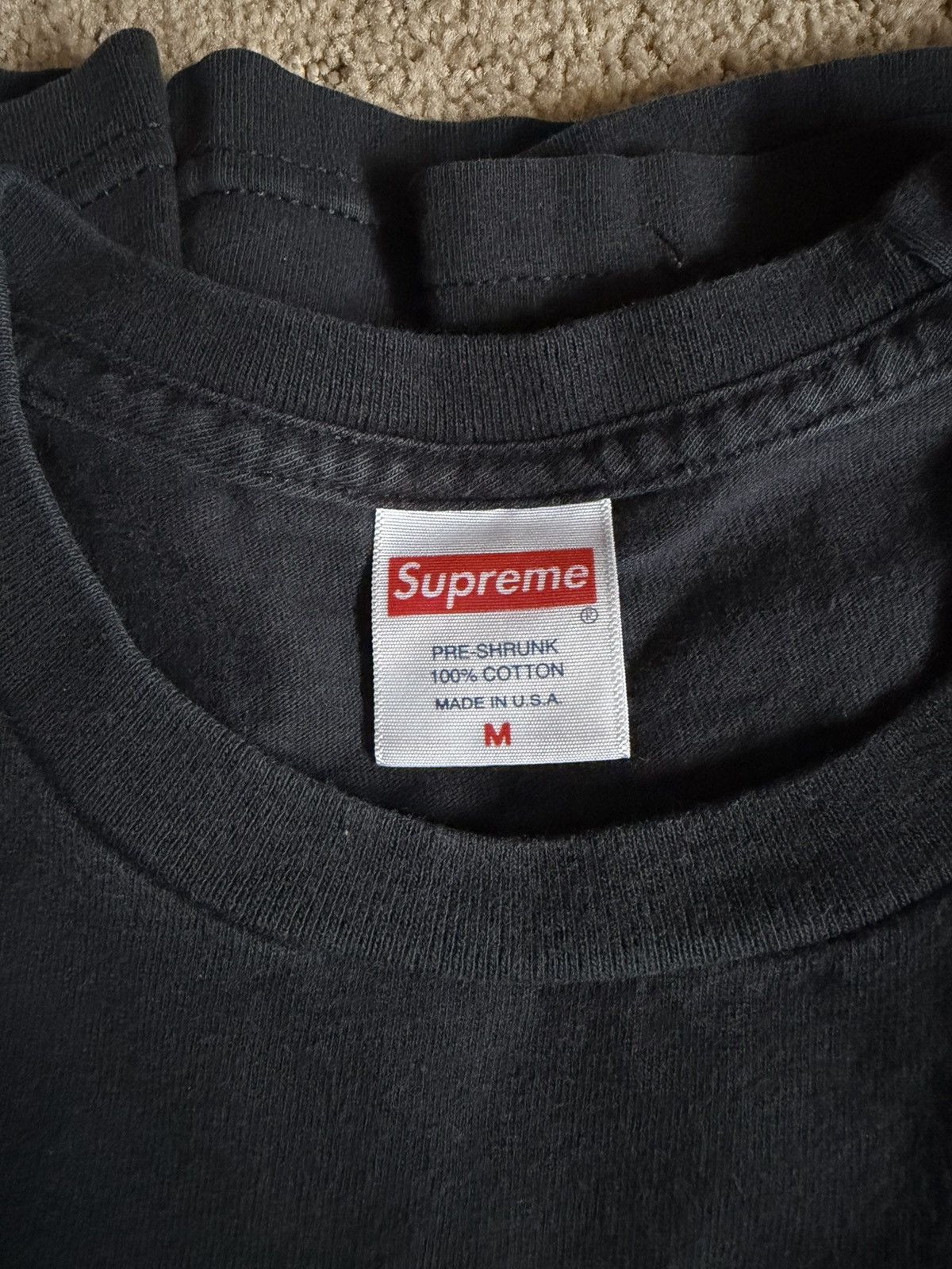 Supreme Supreme FW22 Pope.L Training Crawl Tee Black Size Medium Size US M / EU 48-50 / 2 - 6 Thumbnail