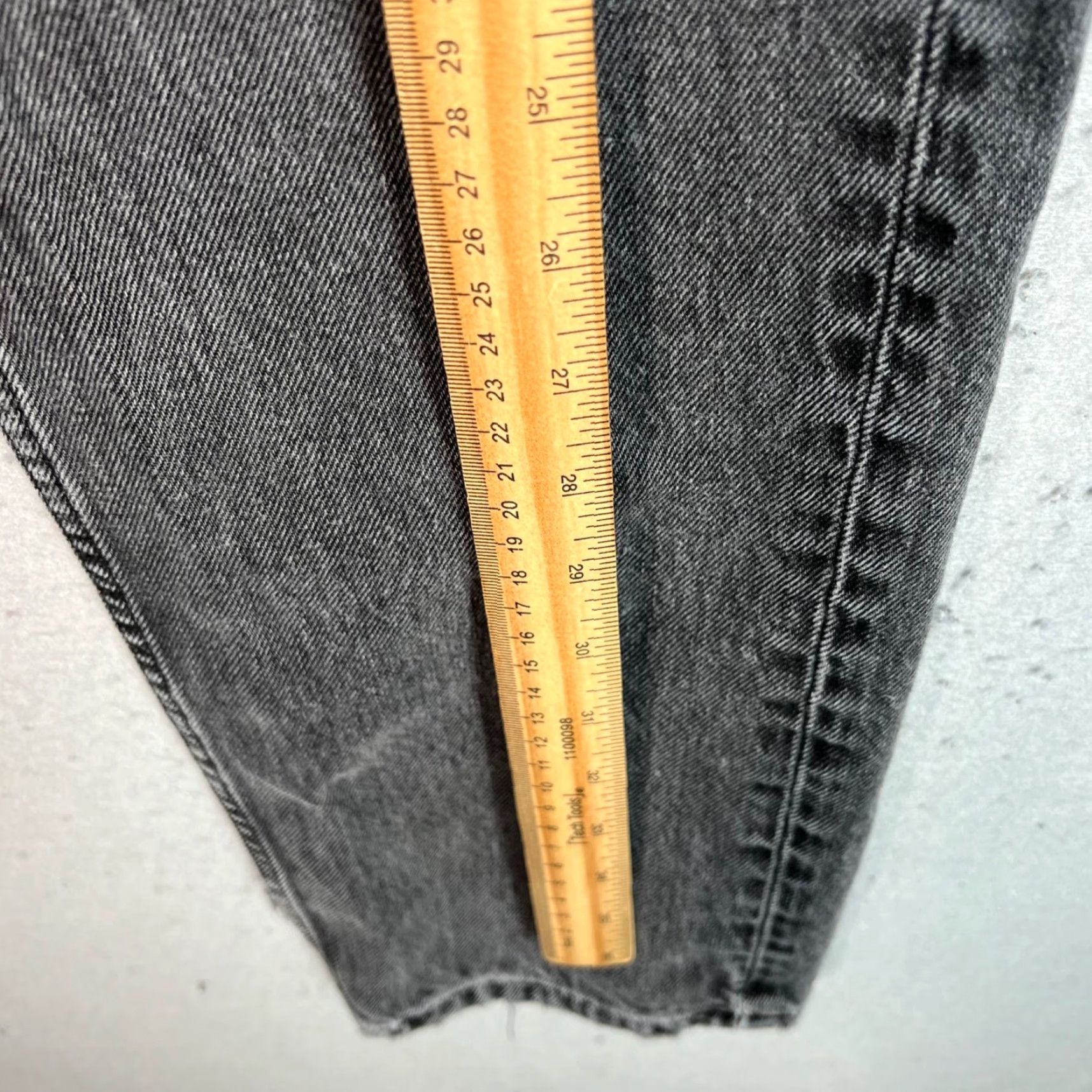 Zara Zara Womens High-Waisted Grey Denim Jeans Size 2 Straight Leg Jeans Regular 5-Pocket Design Cotton Denim Slim Rise High Vintage No N/A Size 26" / US 2 / IT 38 - 5 Thumbnail