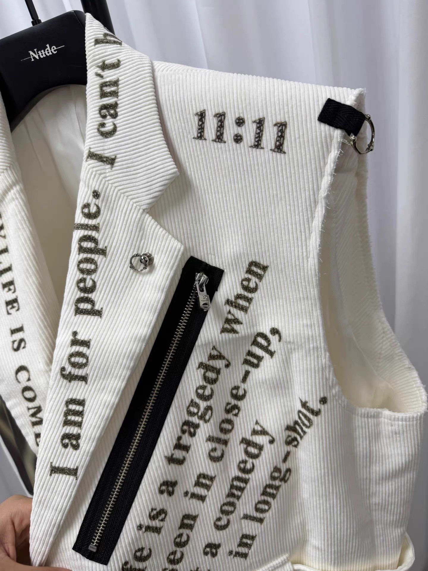 Takahiromiyashita The Soloist. The Soloist 20AW Velour Distressed Poem Vest K20 Size US S / EU 44-46 / 1 - 7 Thumbnail