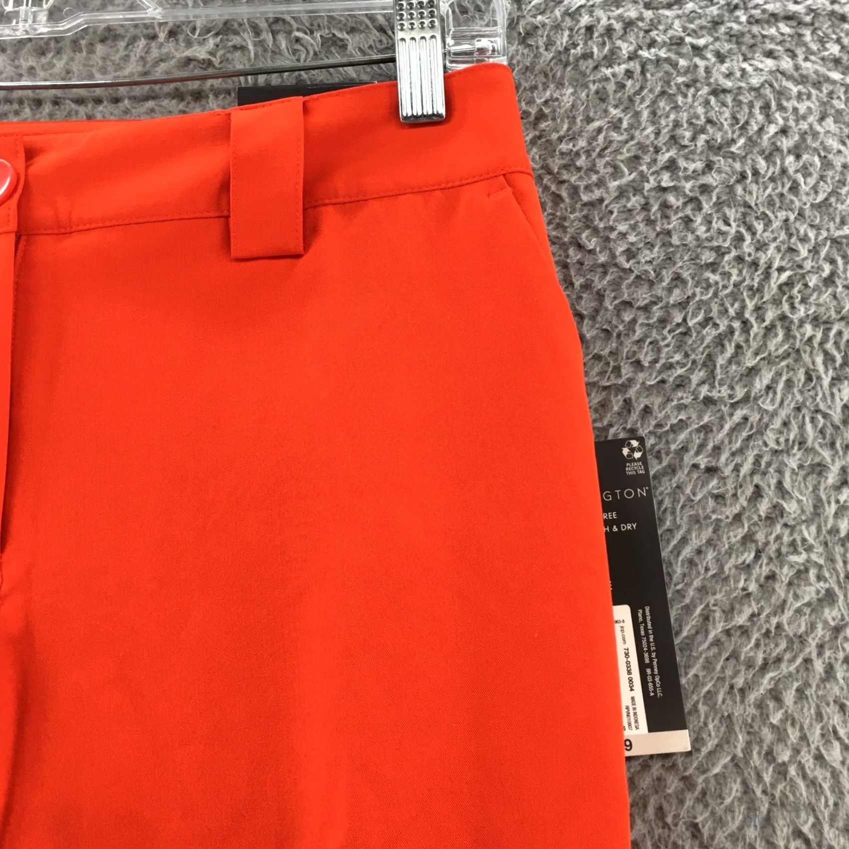 Worthington Worthington Orange Petite 4P Straight Leg High Rise Trouser Pants Womens Low Rise? No, High Rise. Size 30" / US 8 / IT 44 - 6 Thumbnail