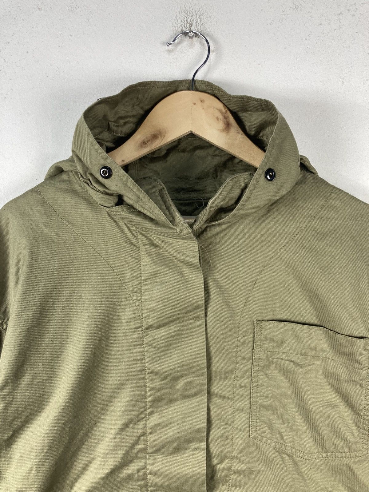 Isabel Marant Etoile Luxury French Design Isabel Marant Etoile Khaki Baggy Jacket Size L / US 10 / IT 46 - 7 Thumbnail