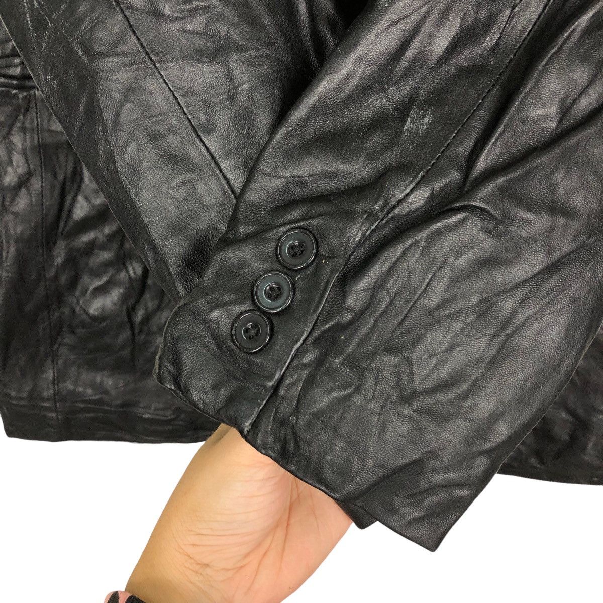 Genuine Leather 🔥90’s Vintage Lamb Leather Jacket Mitsumine Issey Miyake Size US M / EU 48-50 / 2 - 12 Thumbnail