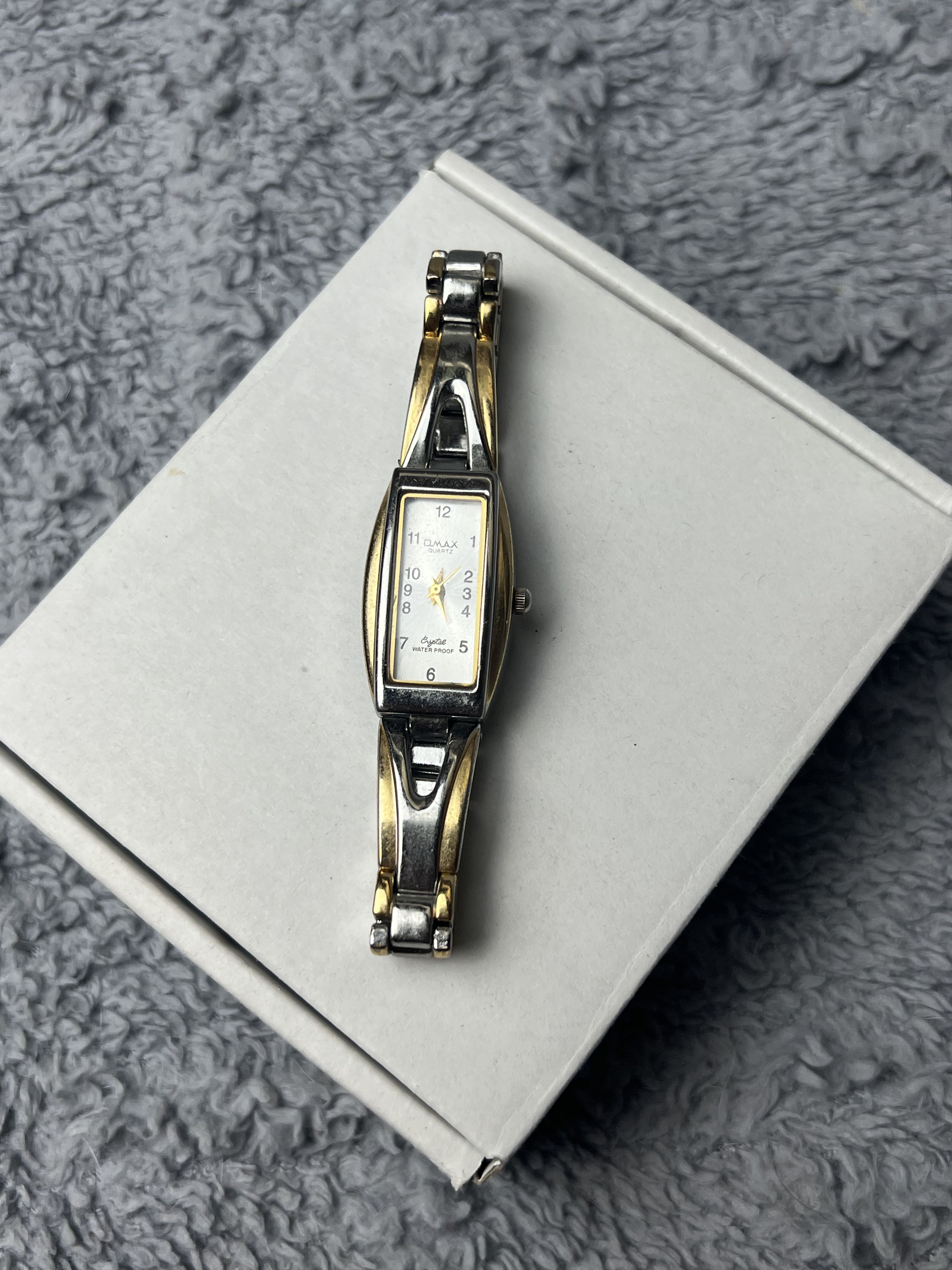 Vintage Vintage Omax Japanese Style Silver/Gold Bracelet Watch Size ONE SIZE - 4 Thumbnail