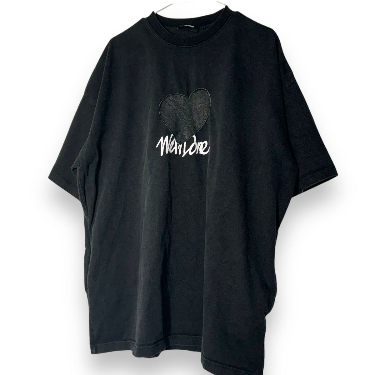 Streetwear × WE11DONE We11done Black Heart Patch Logo