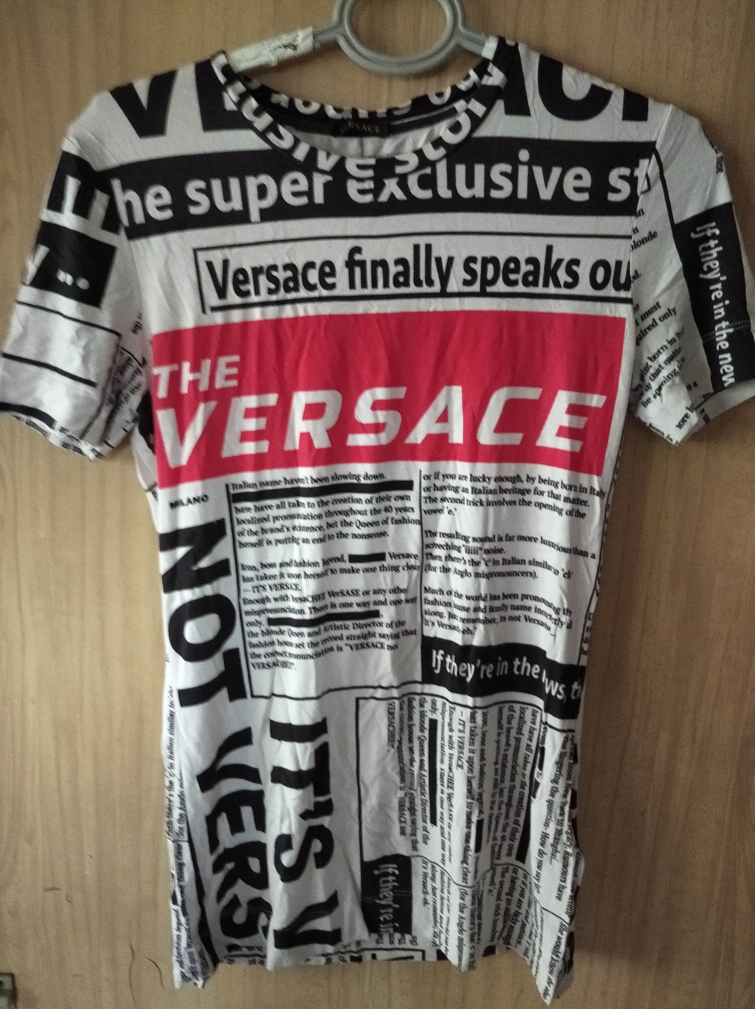 image of Italian Designers Authentic Versace All Over Print Shirt For Girl, Women's (Size Small)