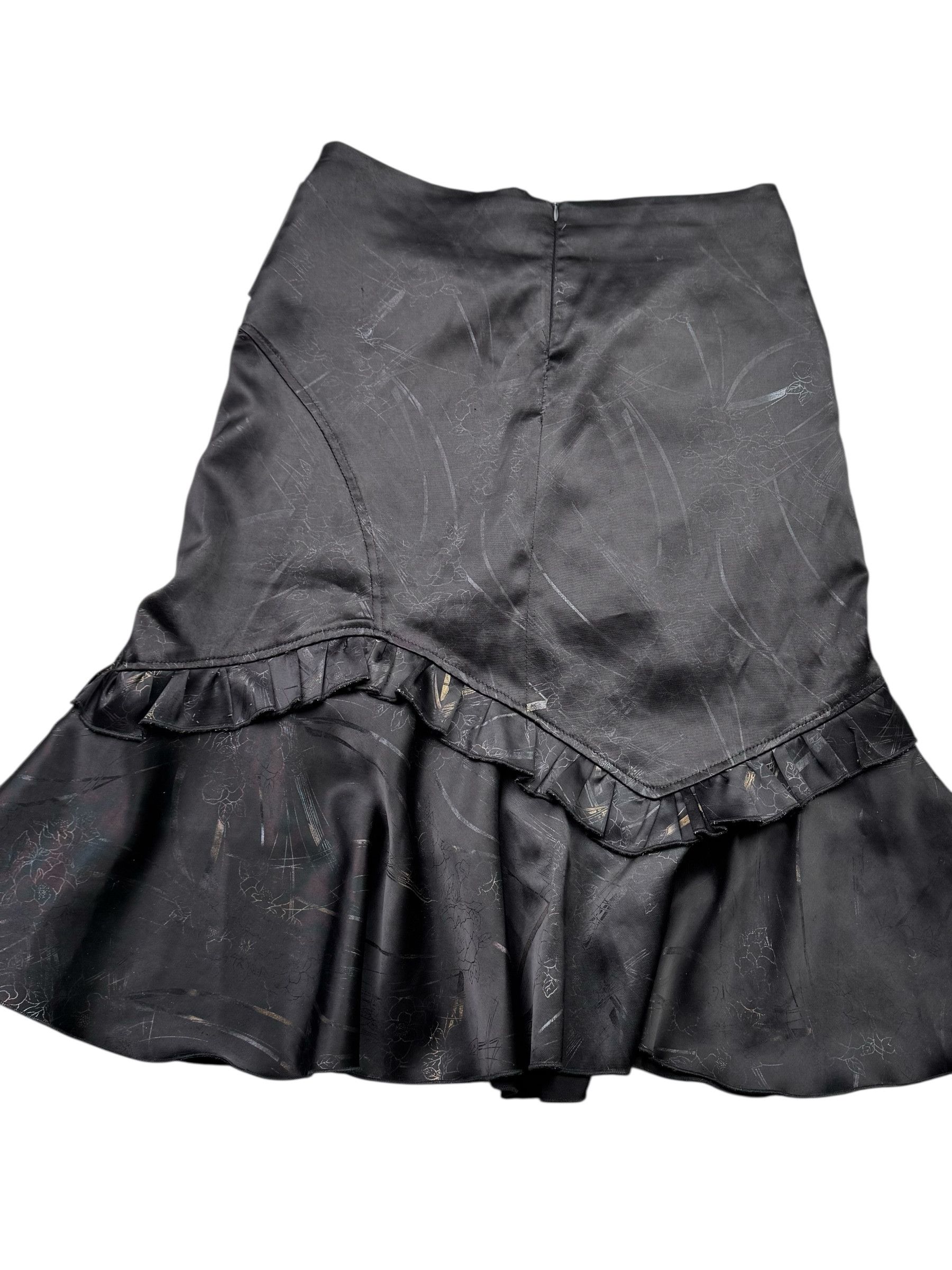 Vintage Vintage Flare Skirt With Belt W256(V9) Size 29" - 7 Thumbnail