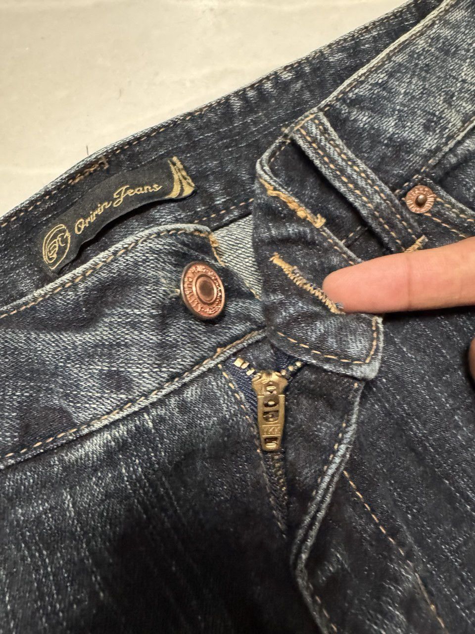 Japanese Brand Flared💥Bell Bottom Japanese Mudwash Bootcut Insane Dark Jean Size US 29 - 7 Thumbnail