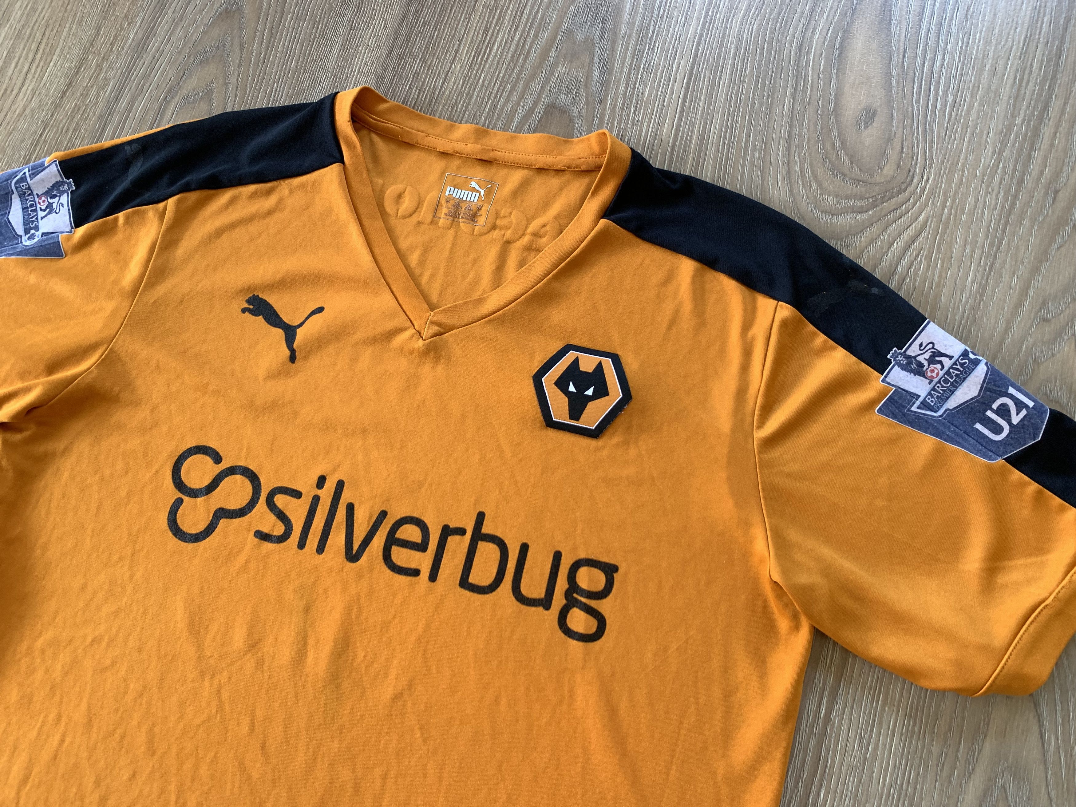 Puma Puma Wolves Home Shirt Barclays Premier League 2015-2016 Size US L / EU 52-54 / 3 - 4 Thumbnail