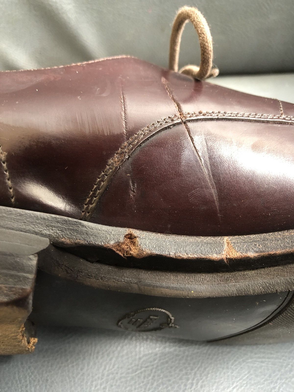 Prada PRADA Brown Leather Men’s Derby Dress shoes Size 7.5 Size US 7.5 / EU 40-41 - 21 Thumbnail