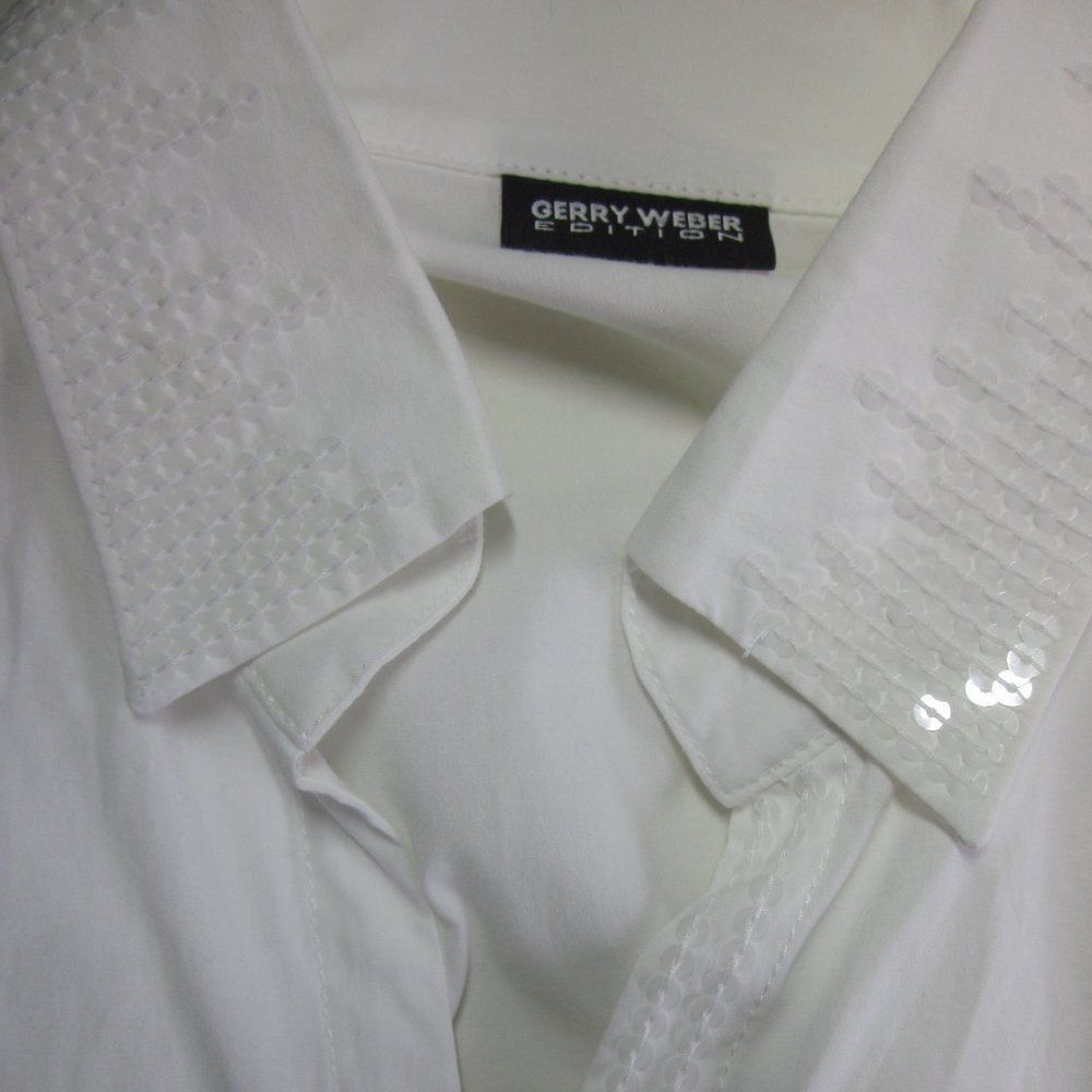 Weber Gerry Weber White Blouse M / L Size M / US 6-8 / IT 42-44 - 2 Thumbnail