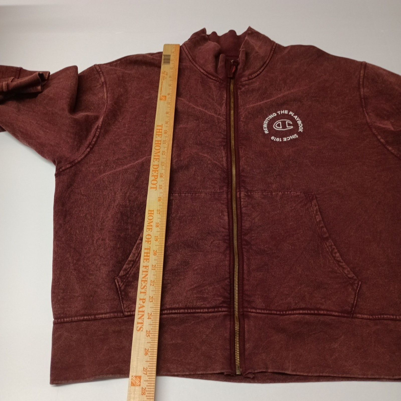 Champion Champion Full Zip Mockneck Sweatshirt Maroon Size L Large Size US L / EU 52-54 / 3 - 7 Thumbnail
