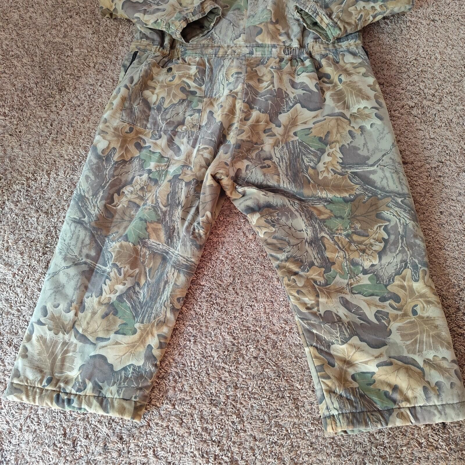 Other Vtg 10x AdvantageCamo Hunting Coveralls Suit Mens 2XL Size ONE SIZE - 10 Thumbnail