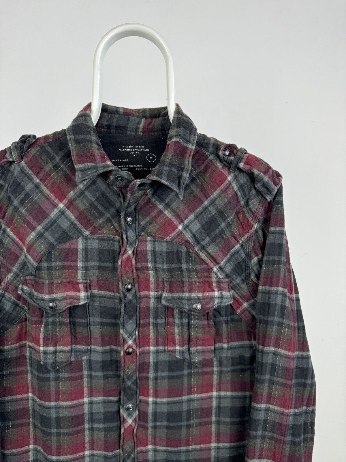 Allsaints All Saints Spitalfields Montreal Long Sleeve Shirt Size US M / EU 48-50 / 2 - 2 Thumbnail