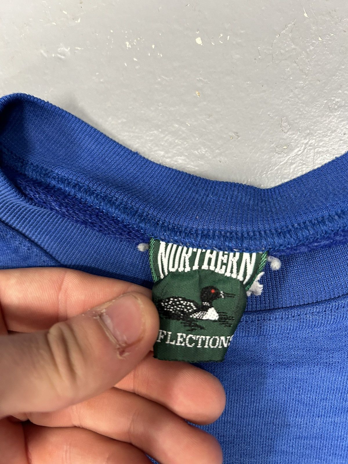 Vintage Crazy Vintage 90s Essential Northern Reflection Blue Sweater Size US L / EU 52-54 / 3 - 3 Thumbnail