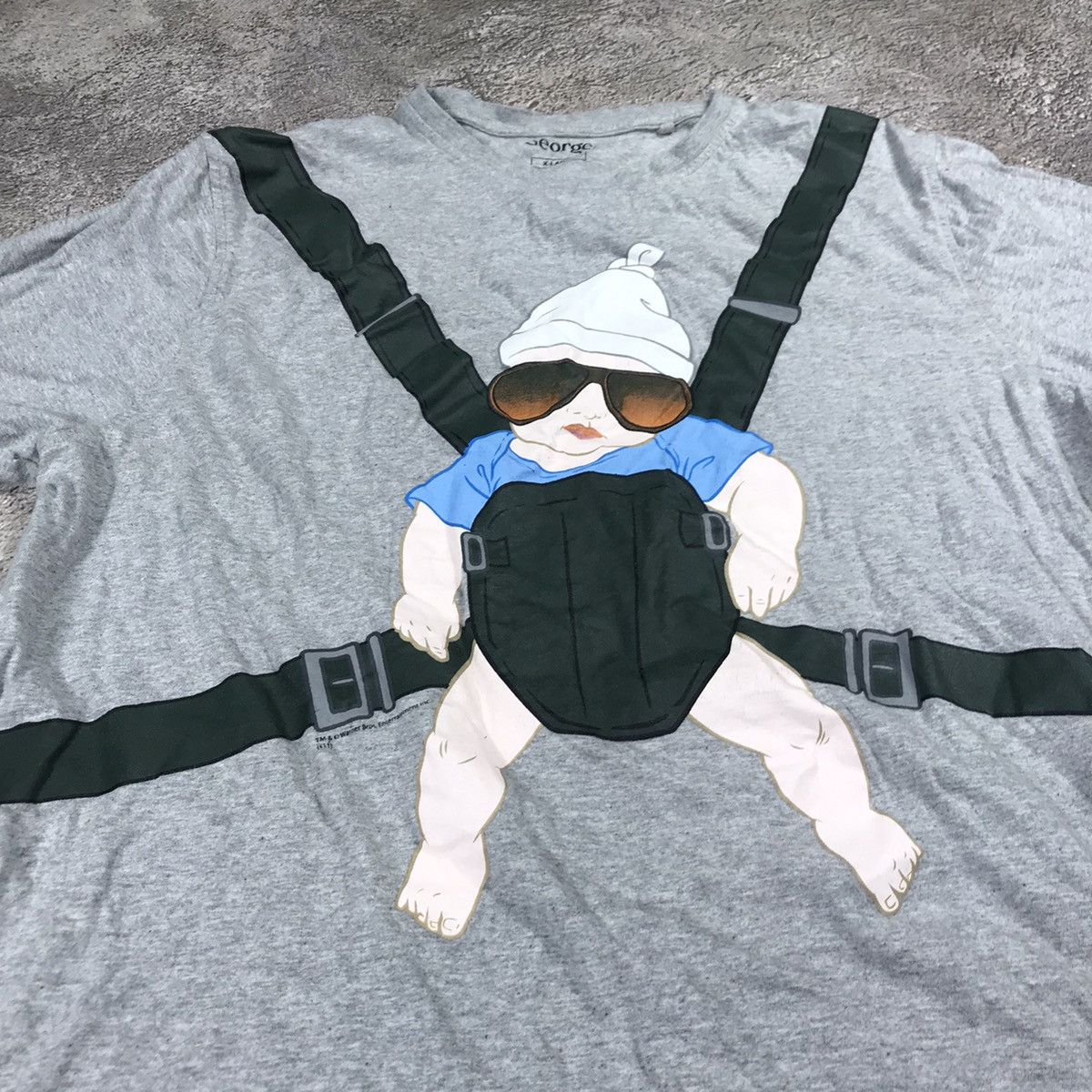 Vintage Vintage Y2K Graphic Tee Baby Carrier Funny Streetwear XL Size US XL / EU 56 / 4 - 2 Thumbnail