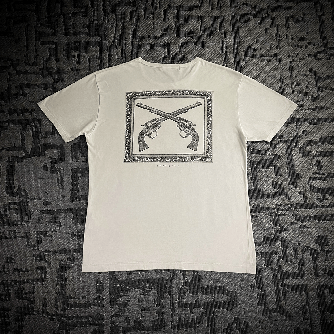 Japanese Brand Roar Guns Foil Print "Cross Gun" Swarovski Size US L / EU 52-54 / 3 - 1 Thumbnail