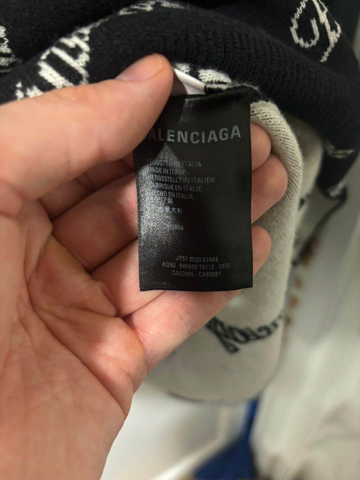 Balenciaga All over logo sweater Size US L / EU 52-54 / 3 - 3 Thumbnail