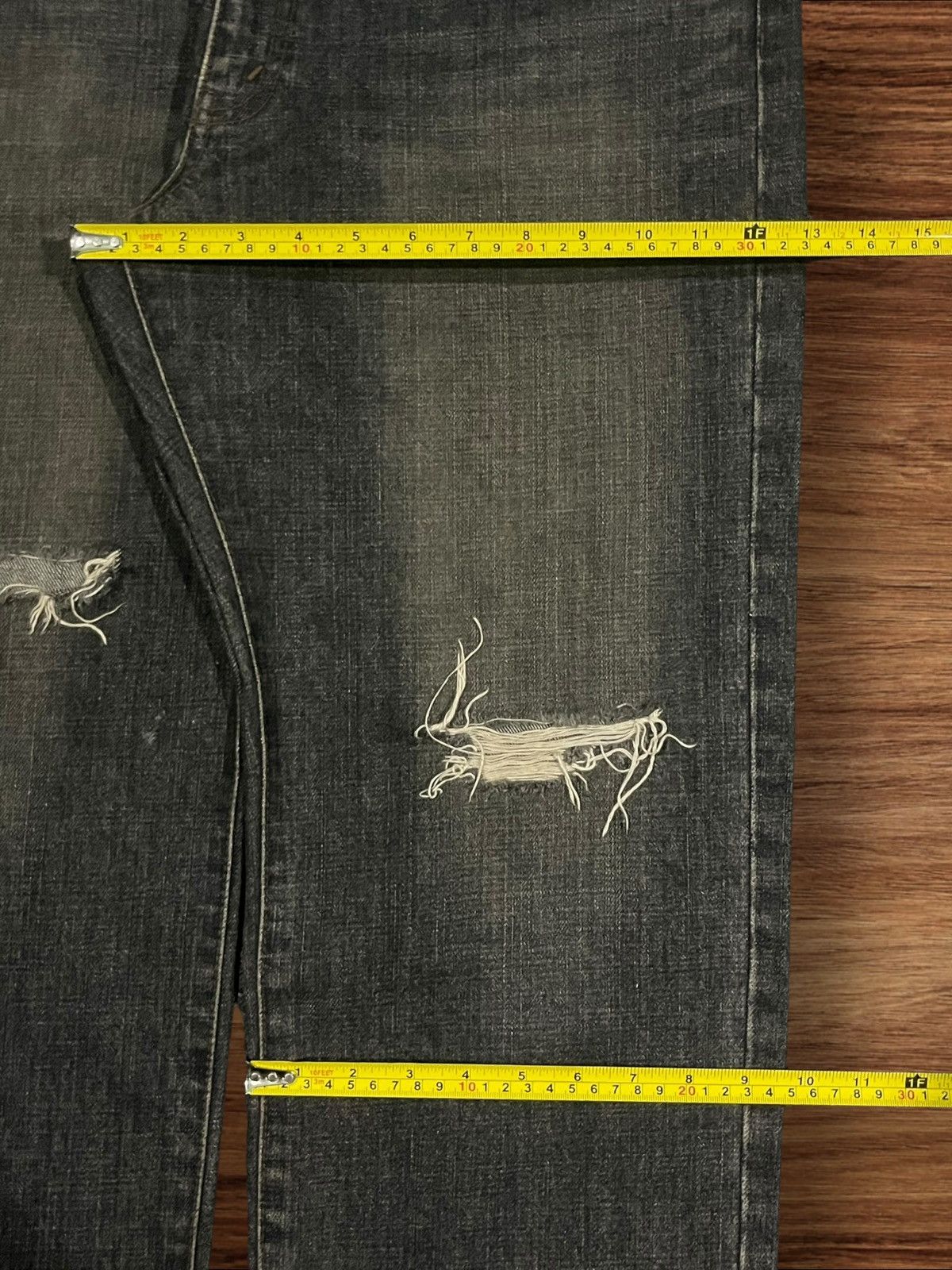 Japanese Brand Vintage Japanese Brand Bobson Black Washed Distressed Jeans Size US 36 / EU 52 - 18 Thumbnail