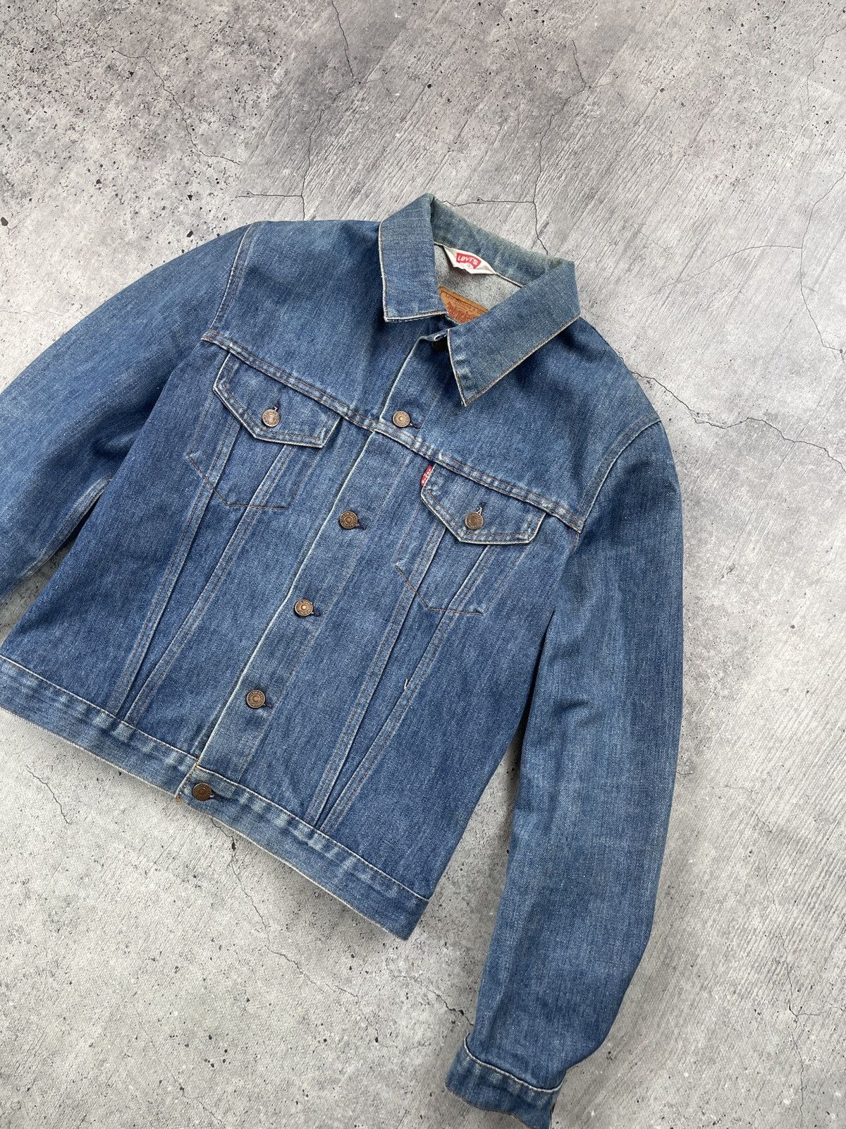 Levi's × Levi's Vintage Clothing × Vintage Vintage Levi’s Navy Denim Jacket Jeans Blazer Size S Size S / US 4 / IT 40 - 2 Thumbnail