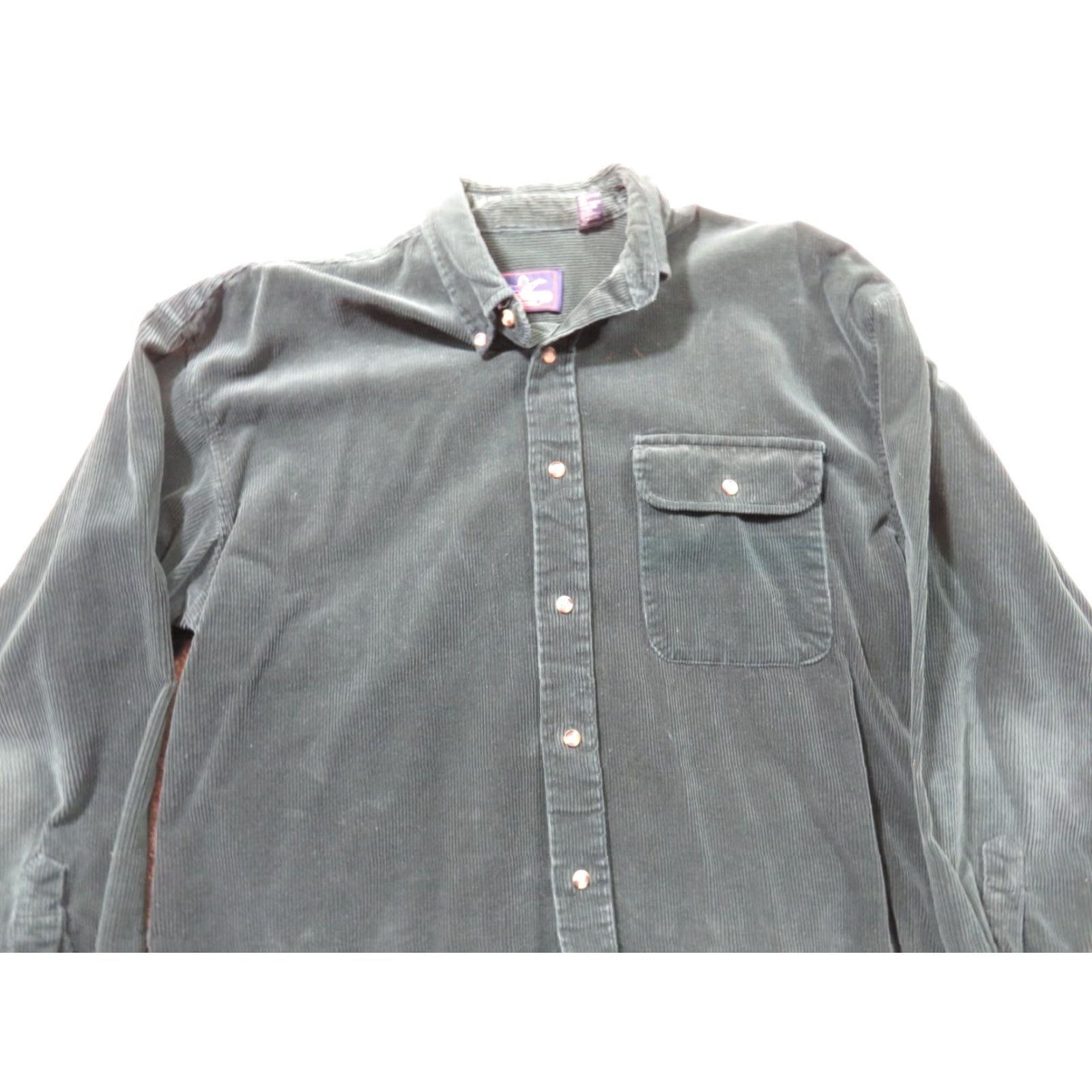 Vintage VINTAGE Back Packer Sportswear Corduroy Shirt Green Cotton Button-Up Medium Men Casual 70s Size US M / EU 48-50 / 2 - 3 Thumbnail