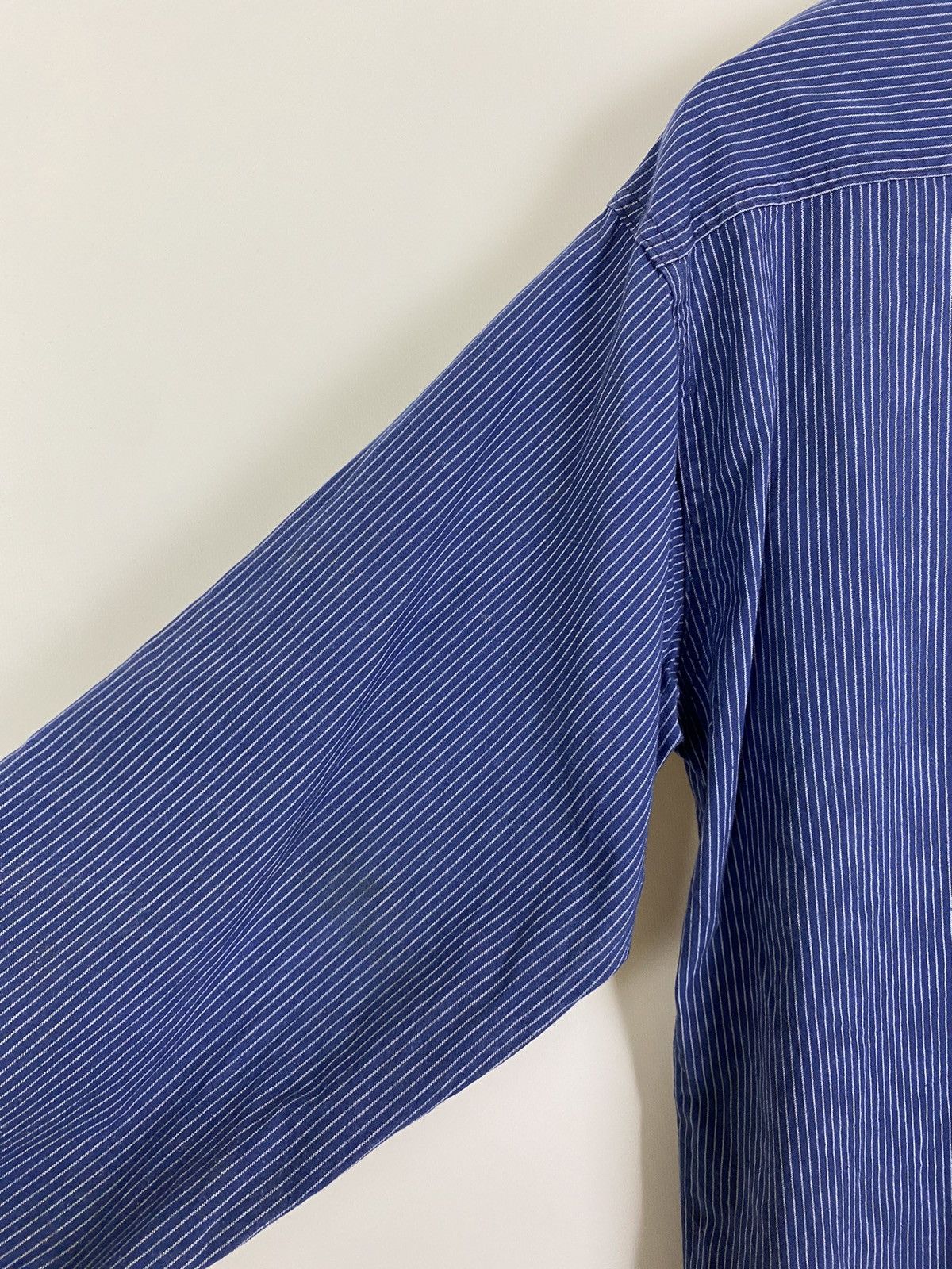 Vintage 90s Vintage Kempel Hickory Stripe Chore Work Over Shirt Size US S / EU 44-46 / 1 - 14 Thumbnail