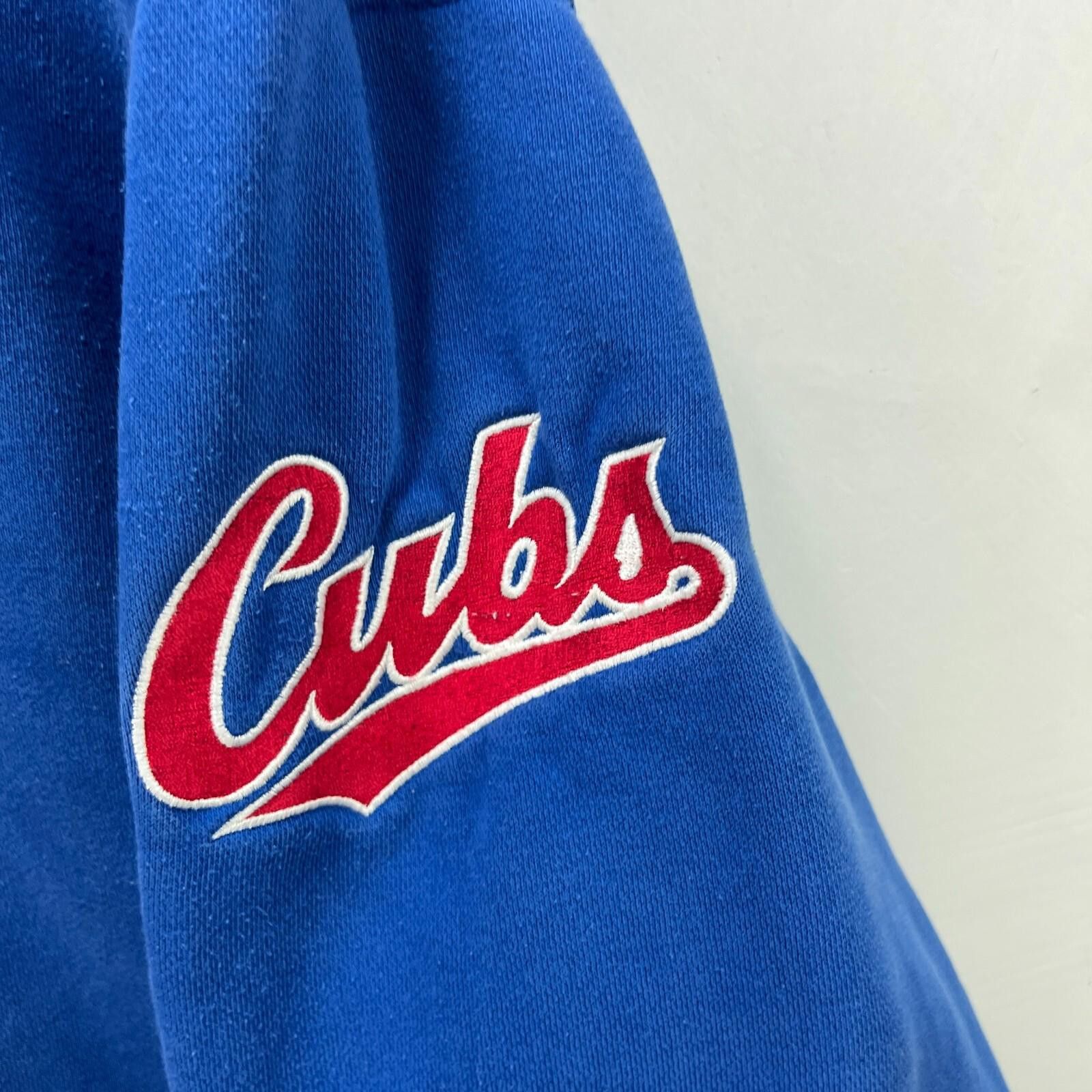 Nike Vintage Nike Middle Swoosh Chicago Cubs Hoodie 2XL Size ONE SIZE - 11 Thumbnail