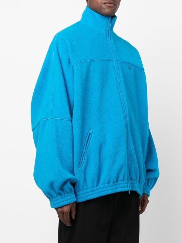 Balenciaga Balenciaga Blue Oversized Tracksuit Fleece Jacket Size US M / EU 48-50 / 2 - 11 Thumbnail