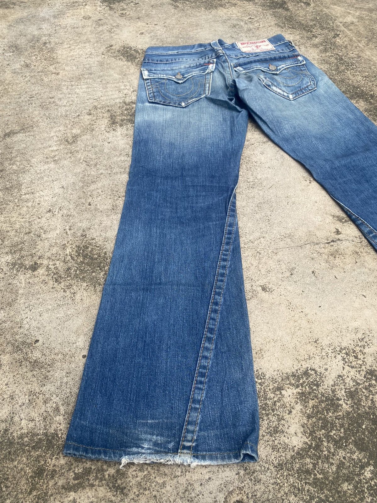If Six Was Nine × Japanese Brand × True Religion Flare Jeans True Religion Distressed Bootcut Size US 33 - 13 Thumbnail